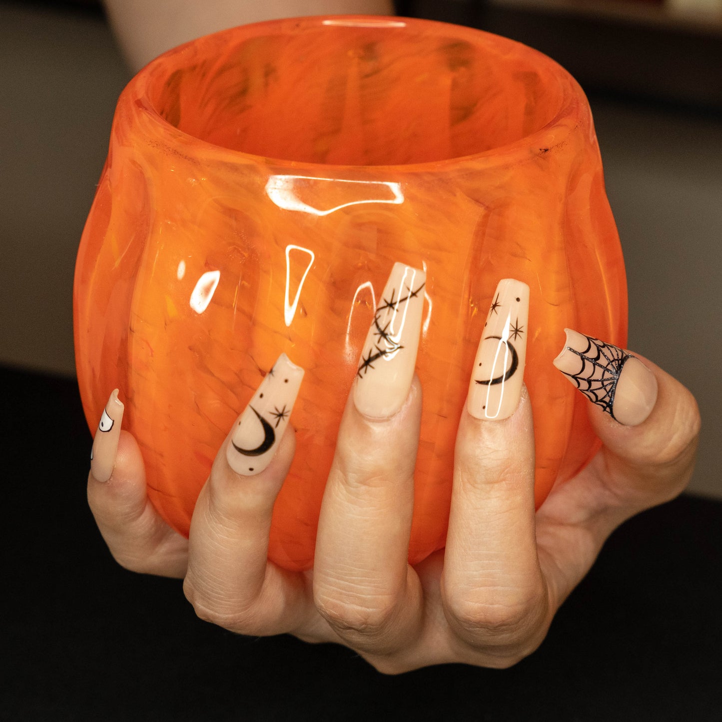 Spooky Stardust Halloween Press On Nail
