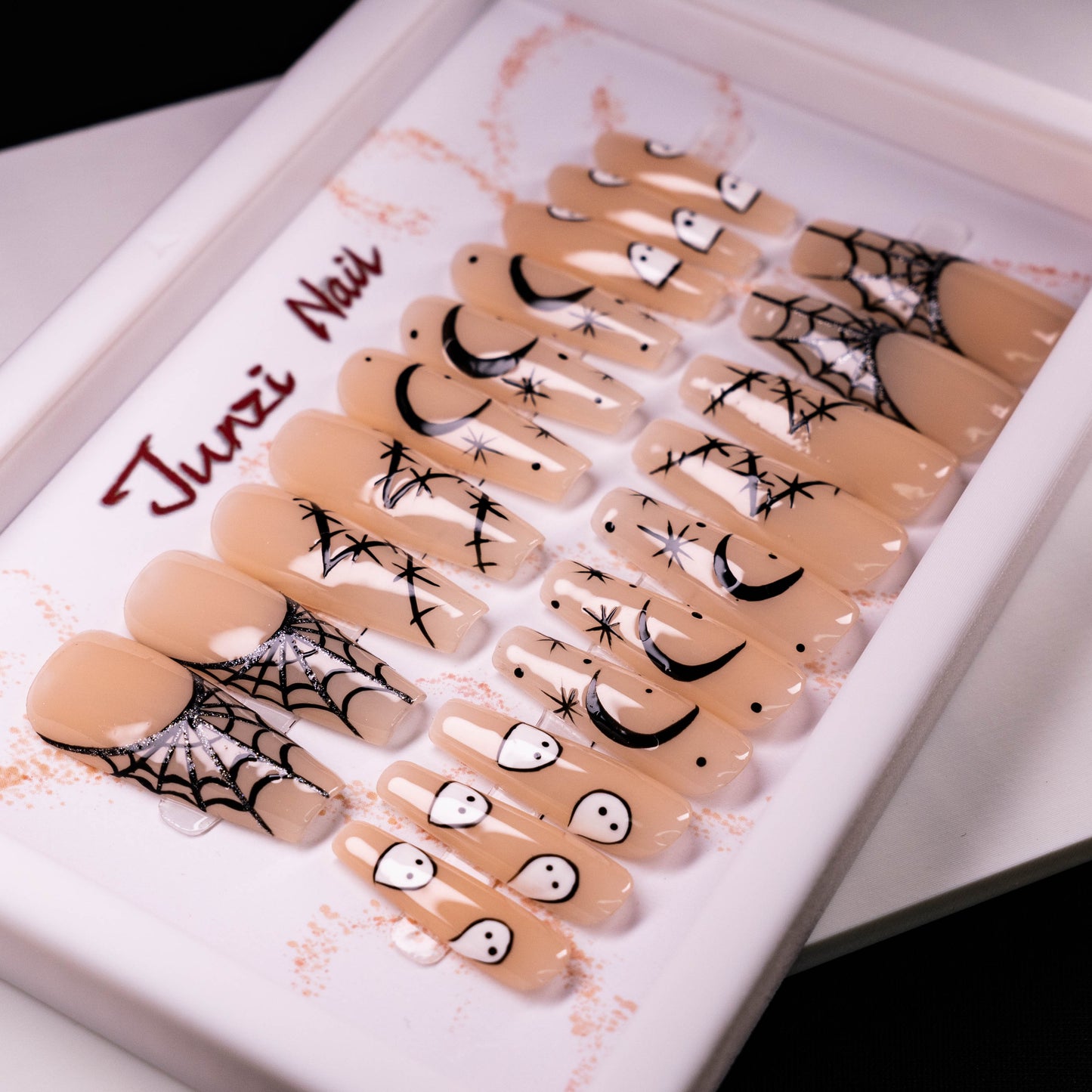 Spooky Stardust Halloween Press On Nail