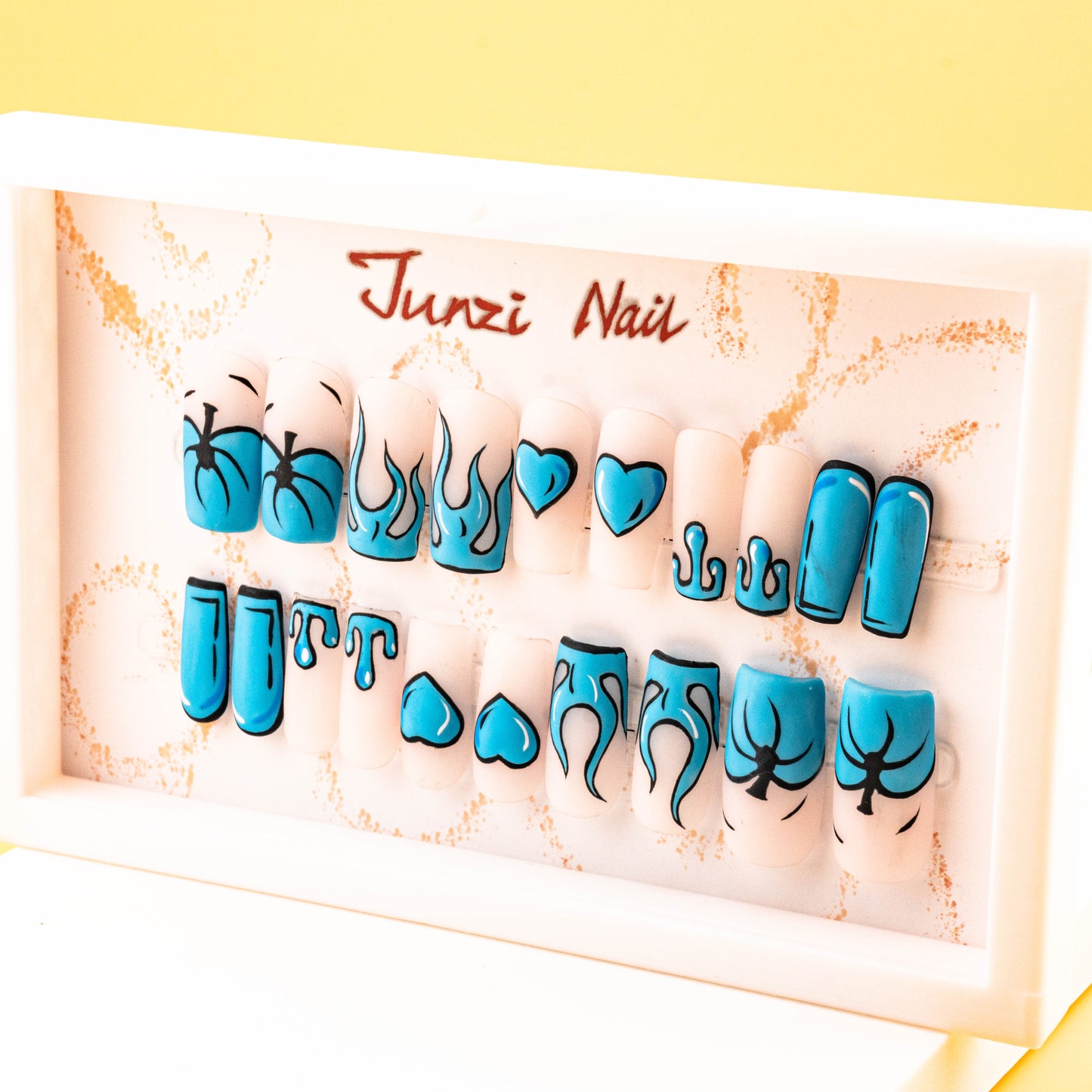 Blue Blaze Elegance Press On Nail