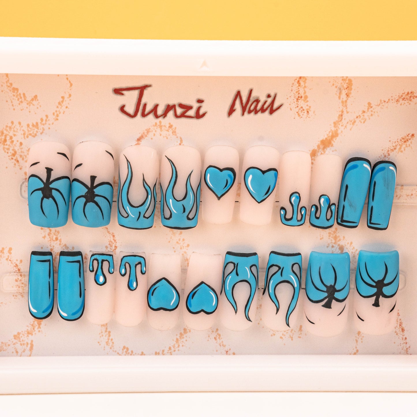 Blue Blaze Elegance Press On Nail