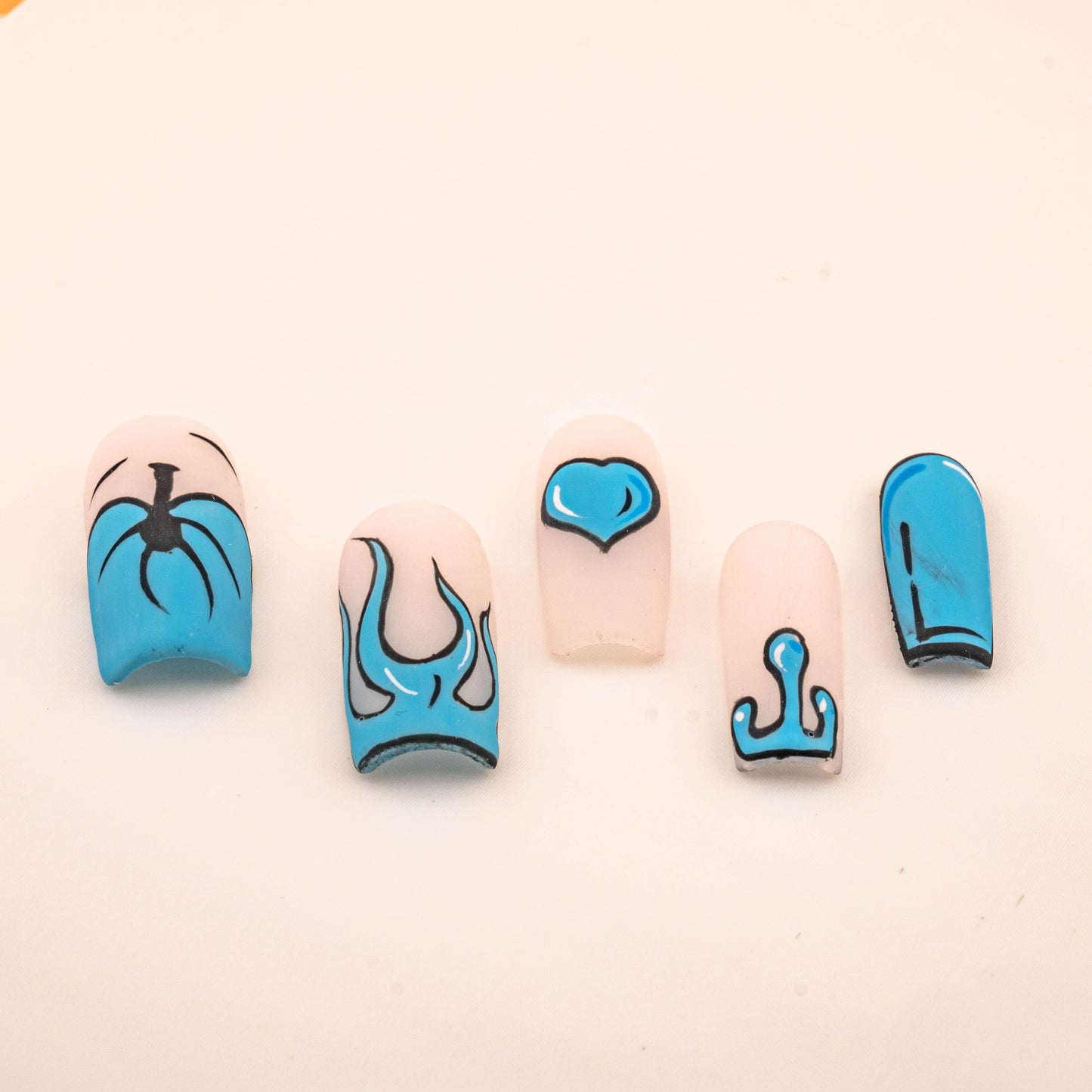 Blue Blaze Elegance Press On Nail