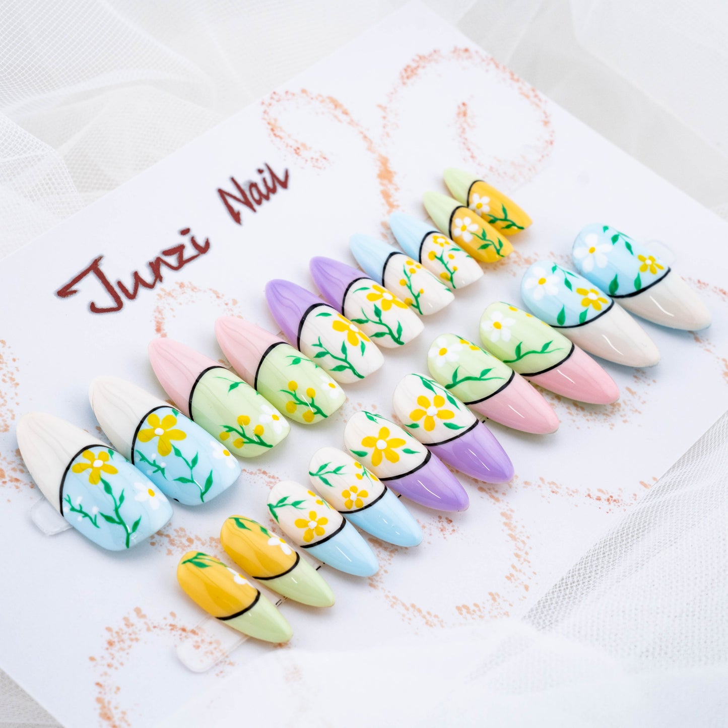 Springtime Meadows Press On Nail