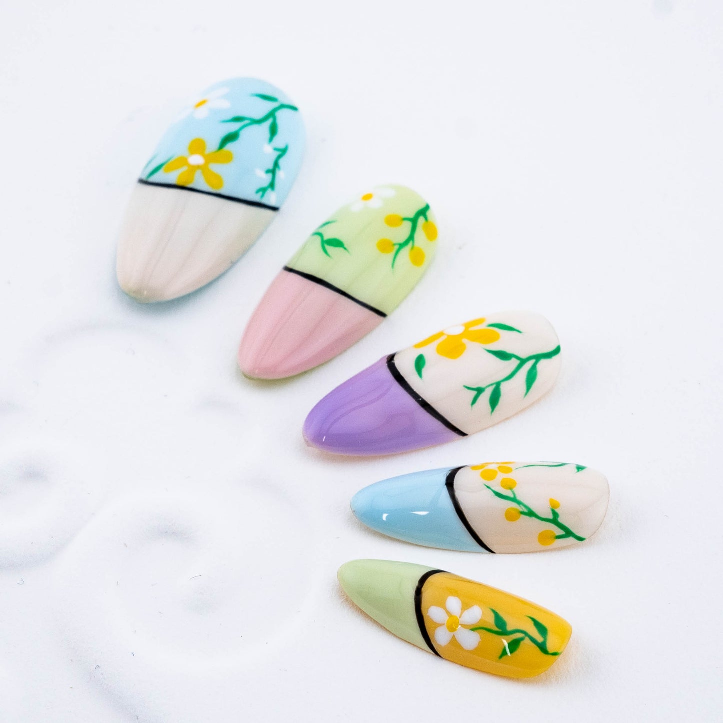 Springtime Meadows Press On Nail