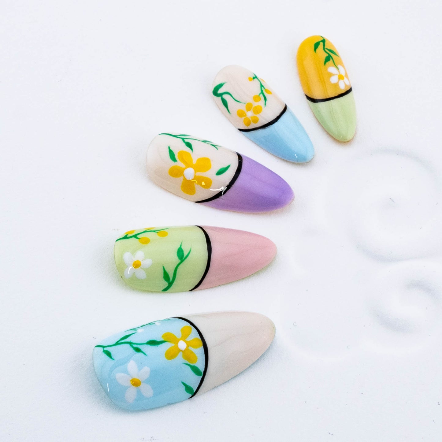 Springtime Meadows Press On Nail