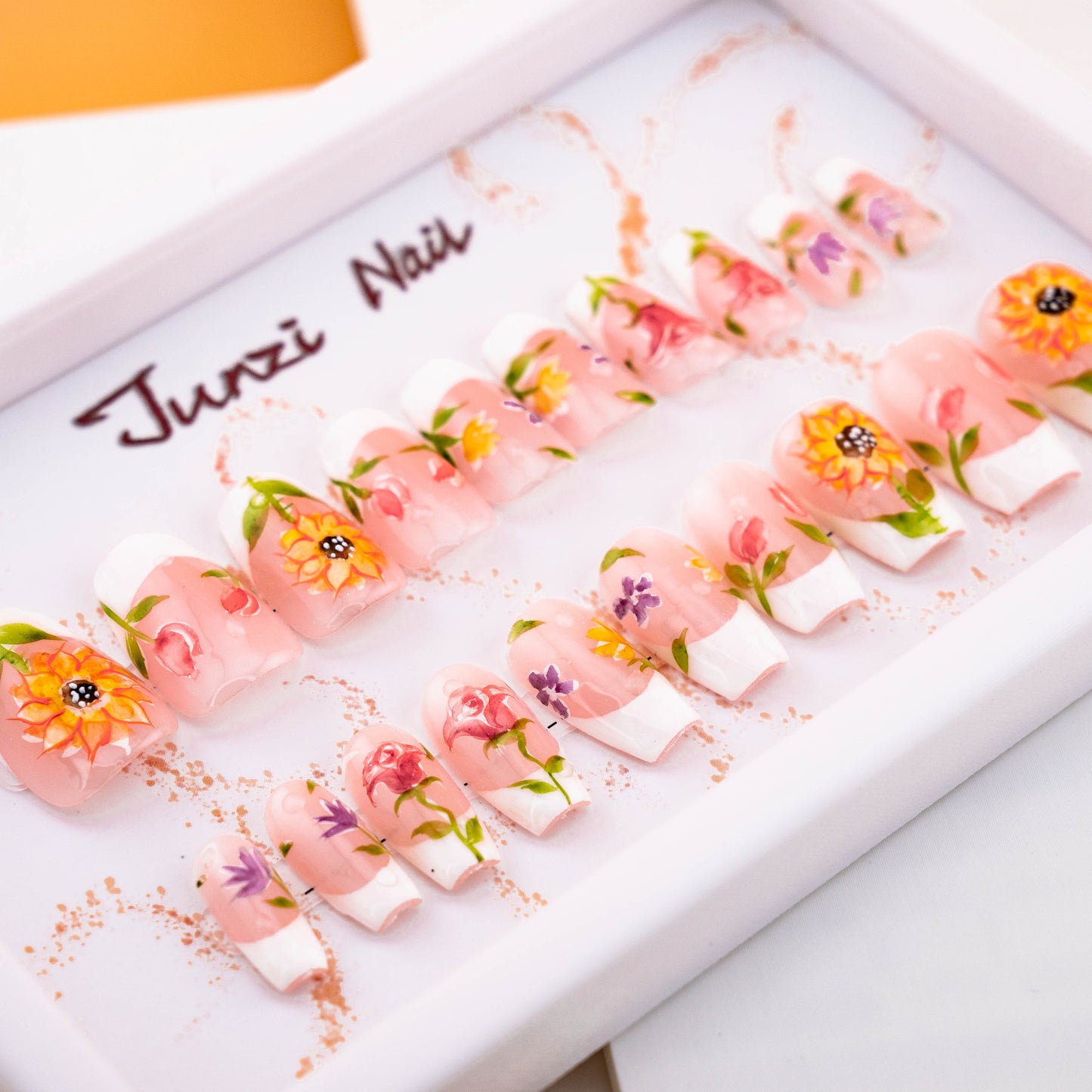 Sunflower Spring Press on Nail