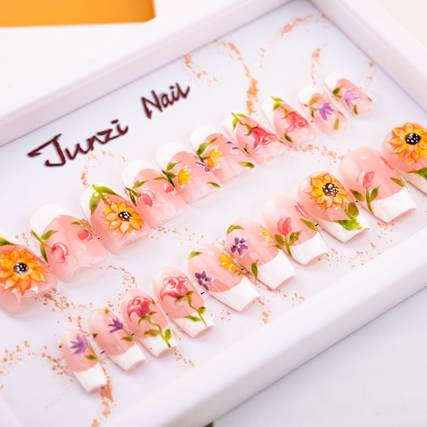 Sunflower Spring Press on Nail