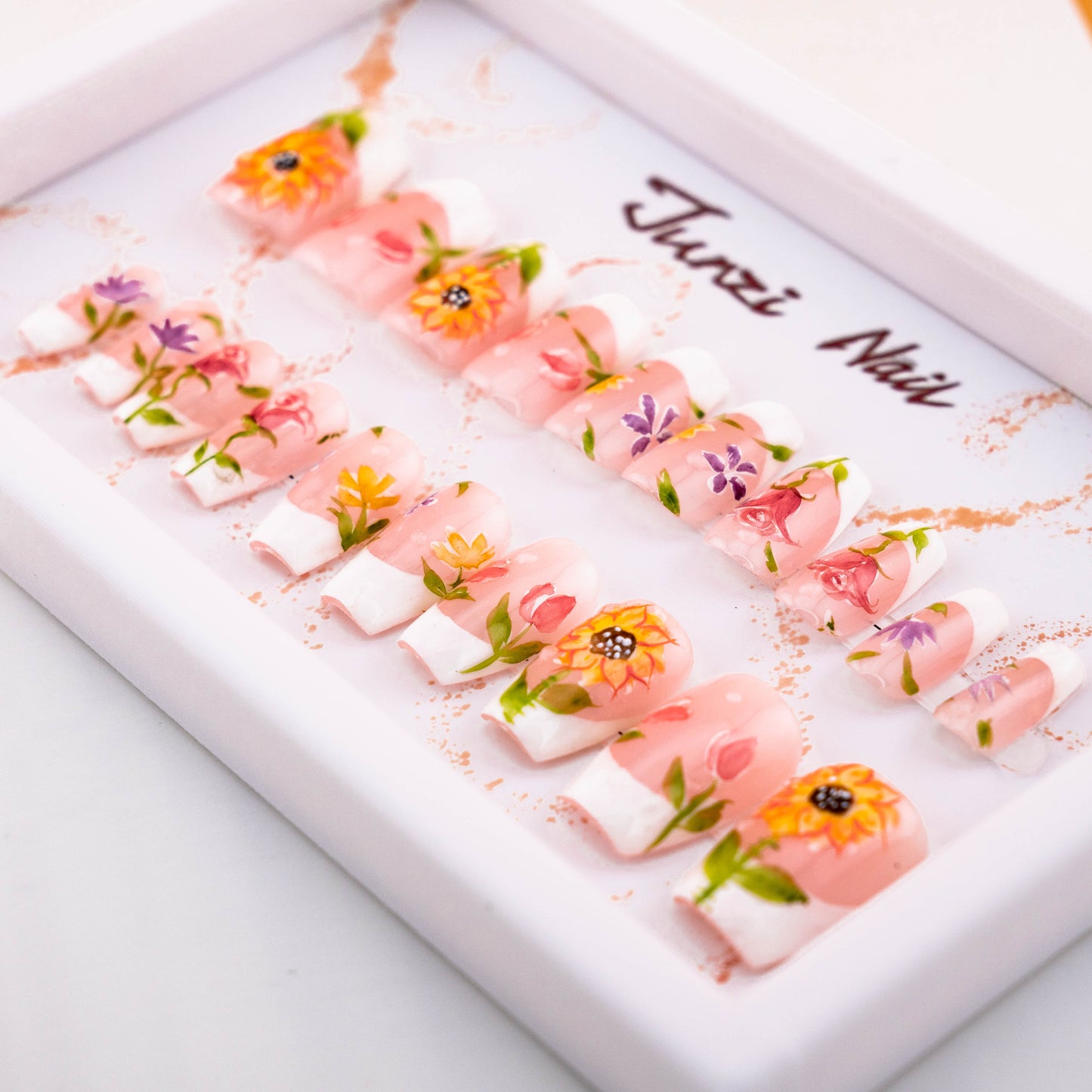 Sunflower Spring Press on Nail
