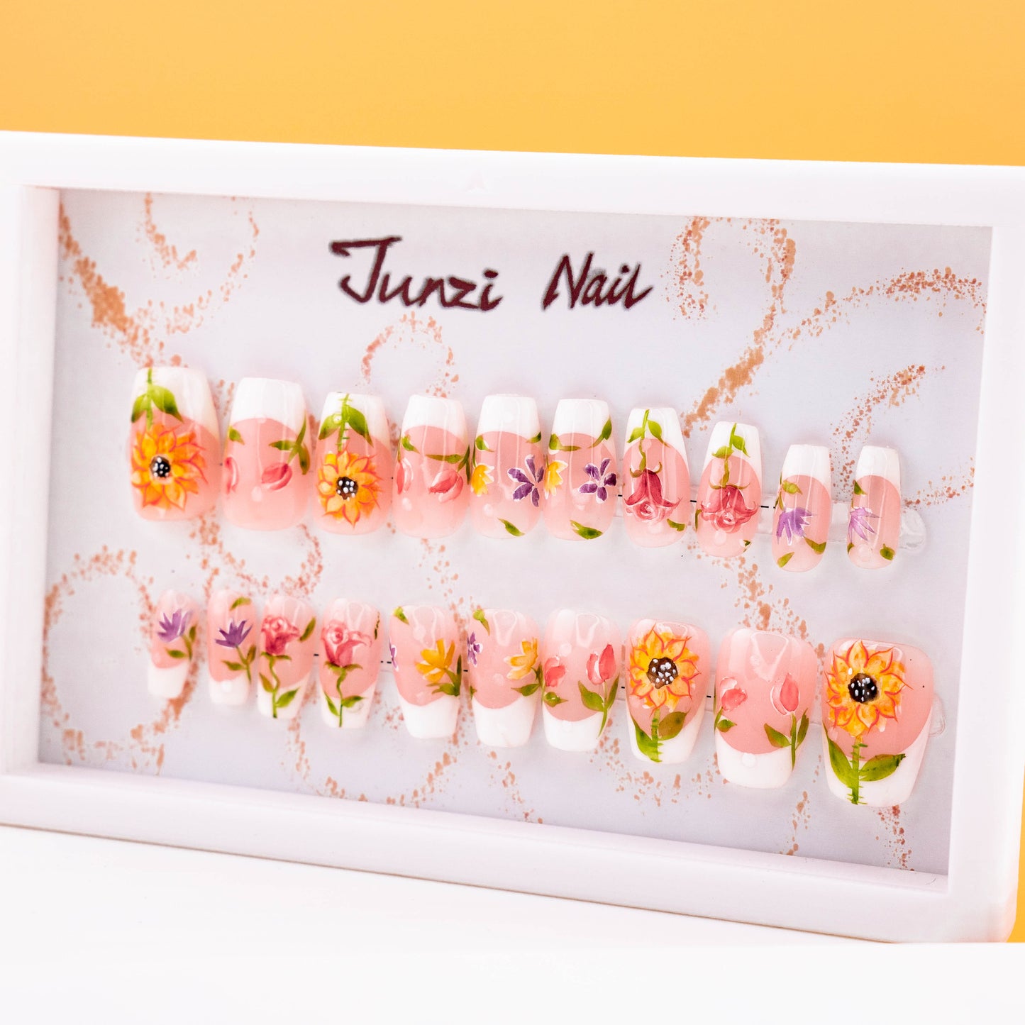 Sunflower Spring Press on Nail