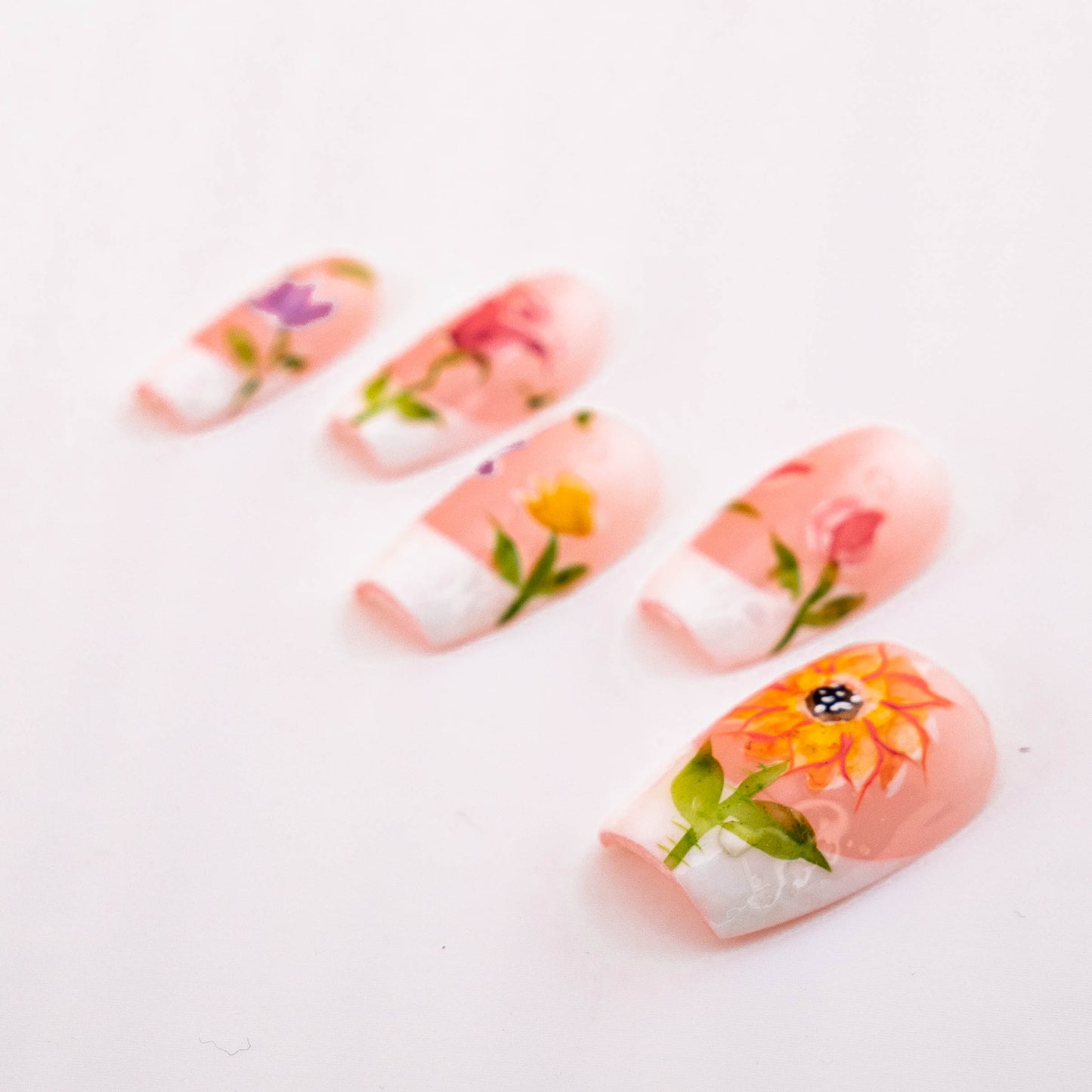 Sunflower Spring Press on Nail