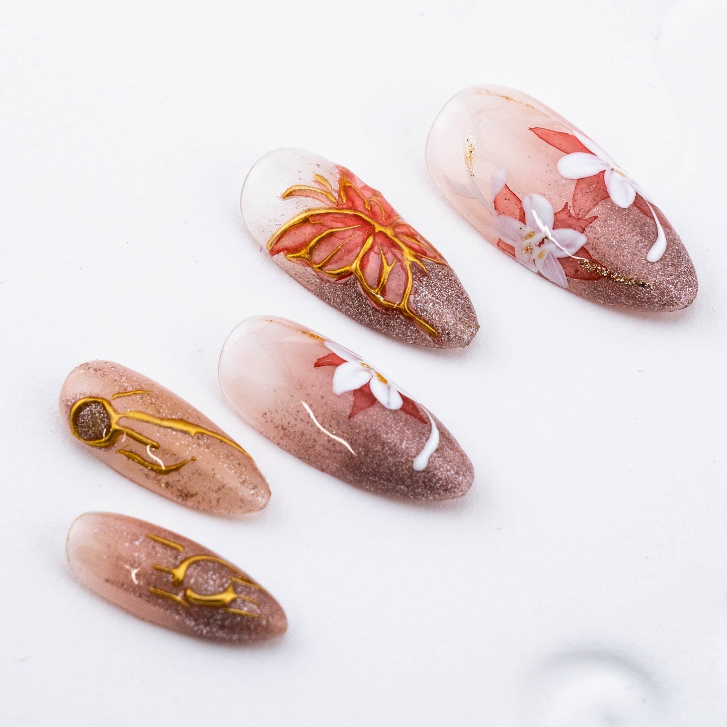 Enchanted Bloom Gala Press On Nail