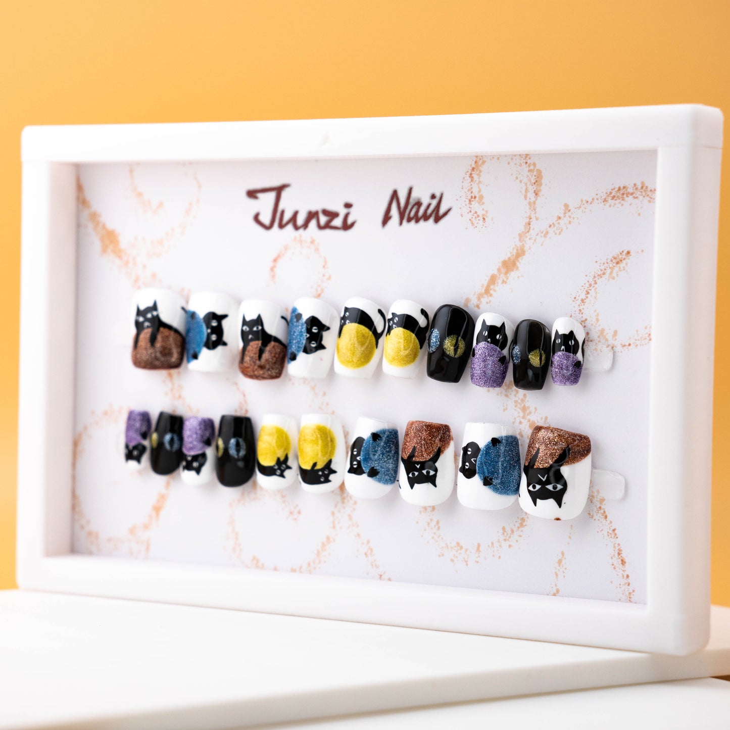 Whimsical Feline Fantasy Press On Nail