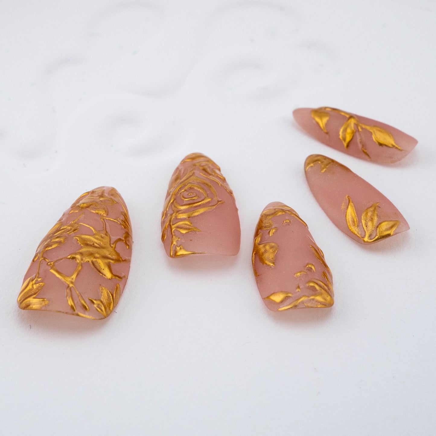 Golden Blossom Luxe Press on Nail