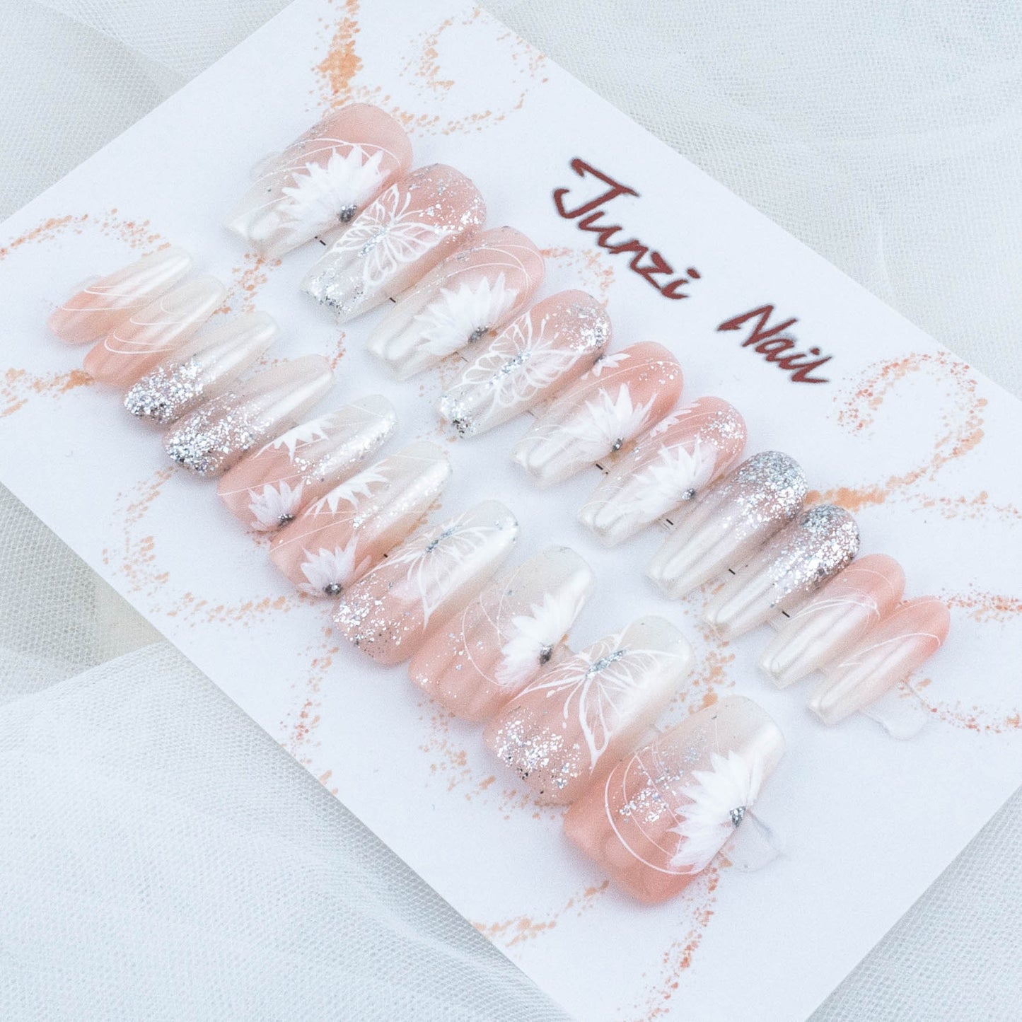 Glittering Garden Gala Press On Nail