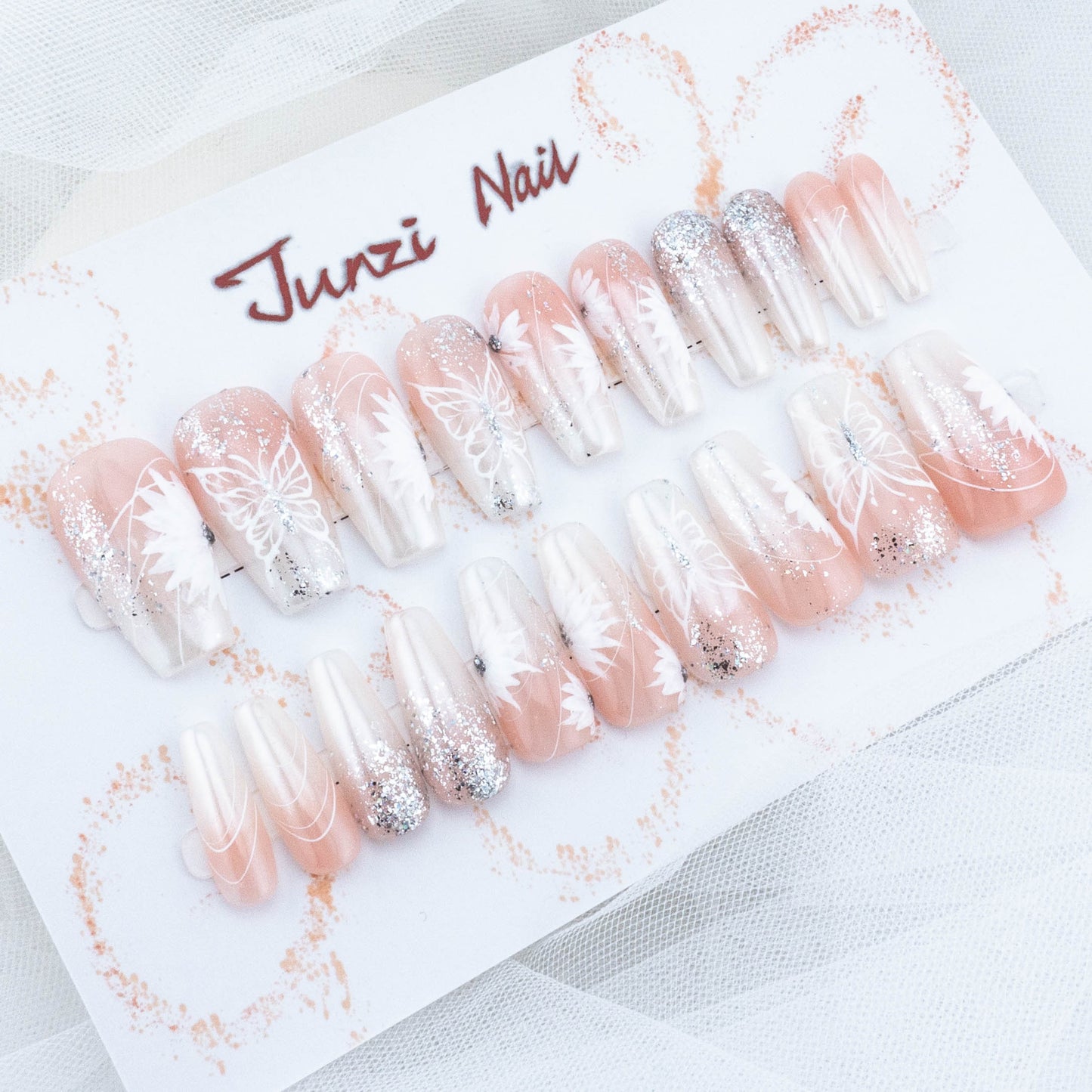 Glittering Garden Gala Press On Nail