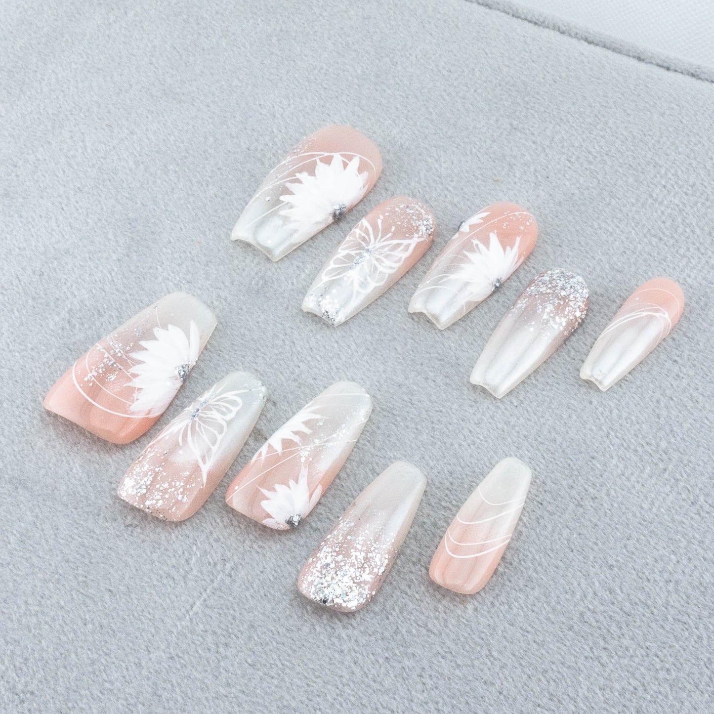 Glittering Garden Gala Press On Nail