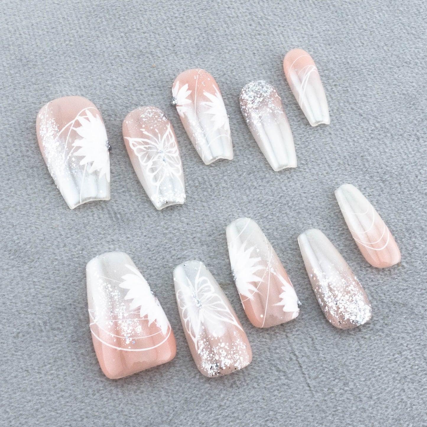 Glittering Garden Gala Press On Nail