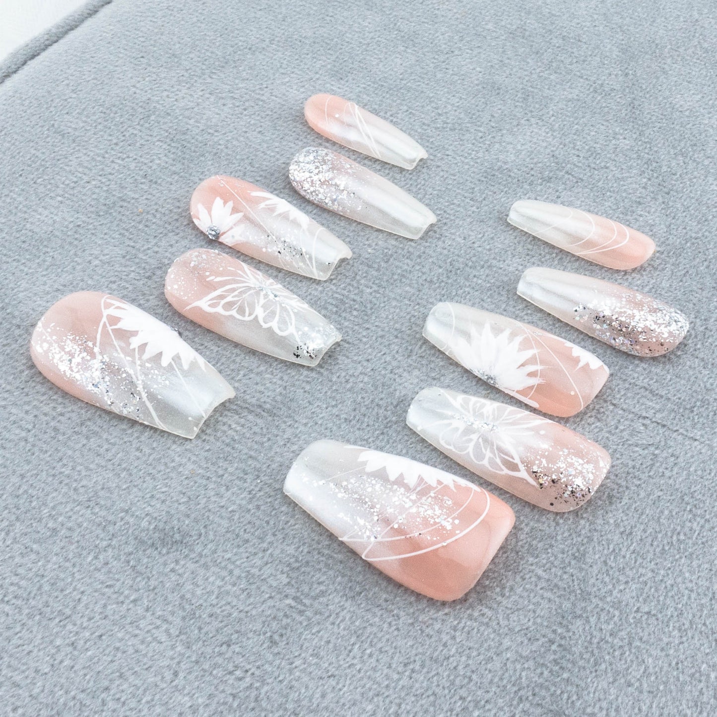 Glittering Garden Gala Press On Nail