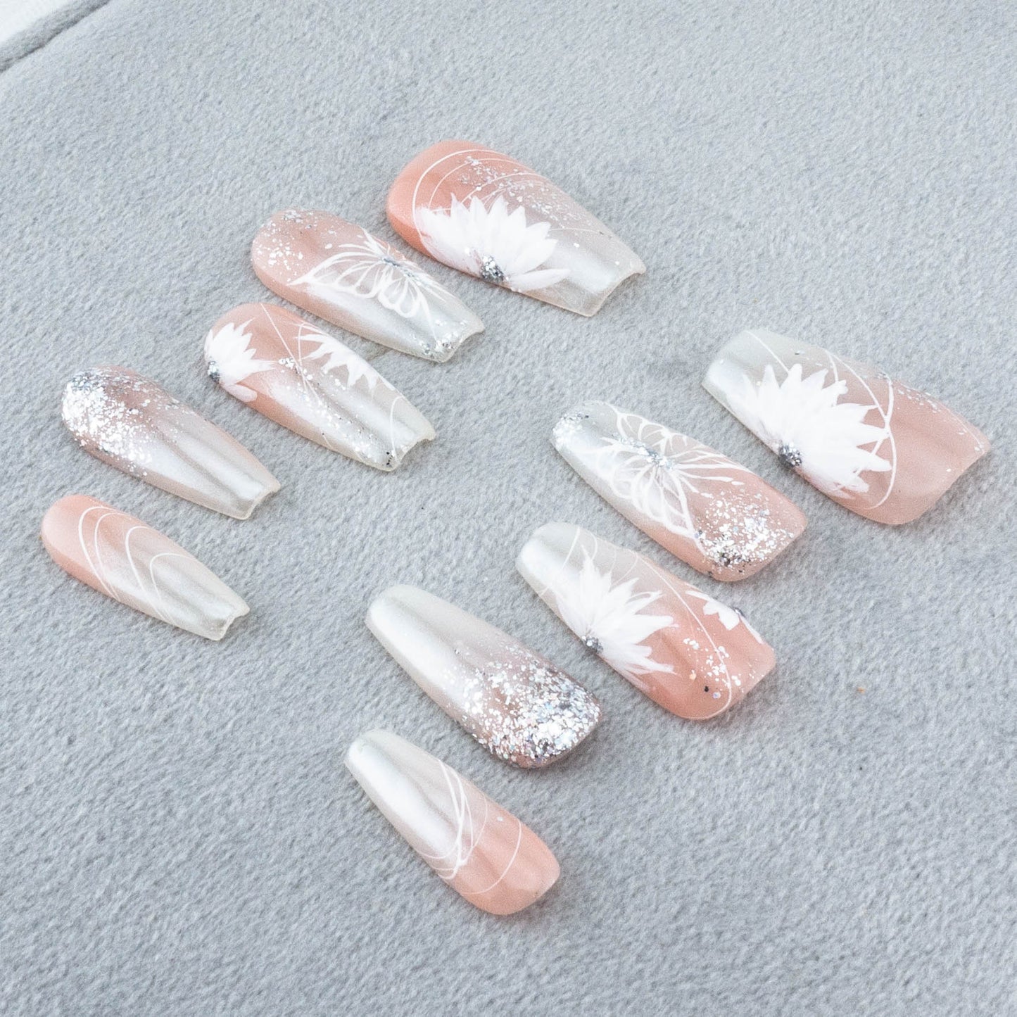 Glittering Garden Gala Press On Nail