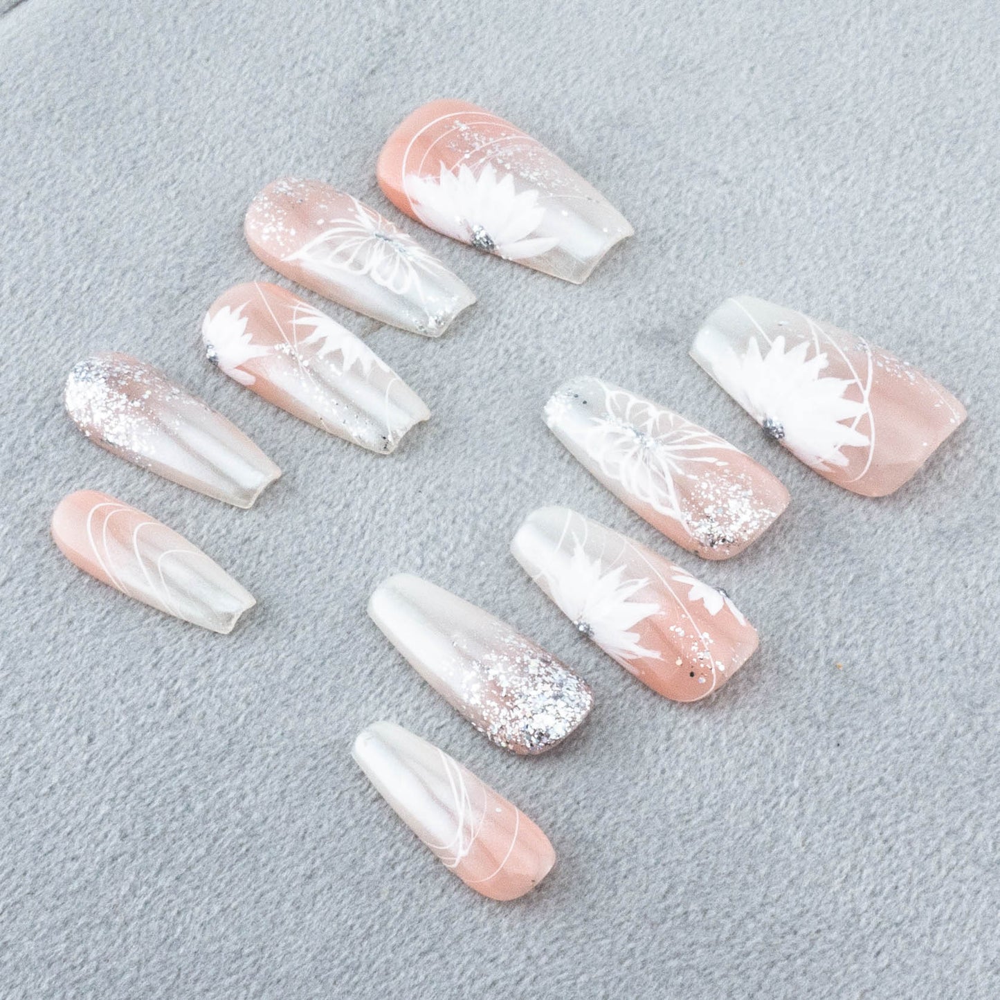 Glittering Garden Gala Press On Nail