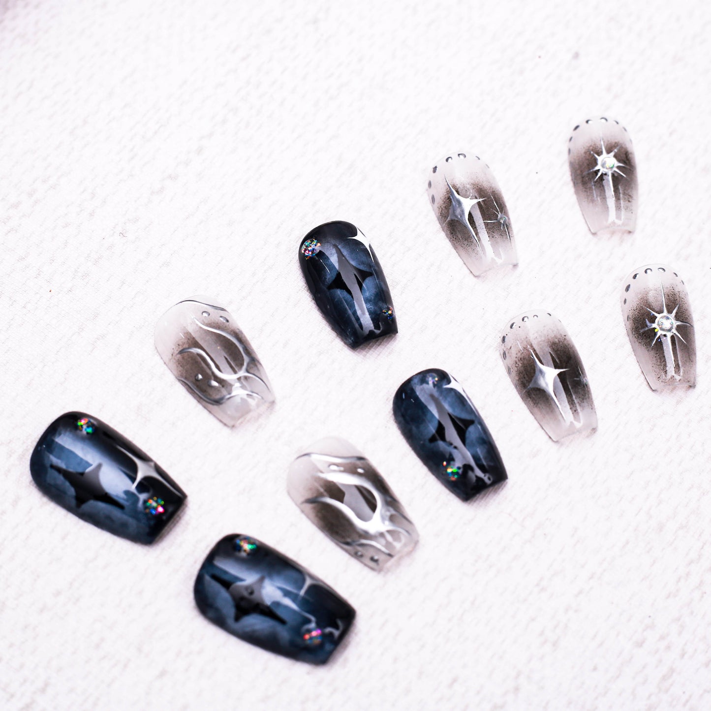 Starlit Twilight Whisper Press On Nail