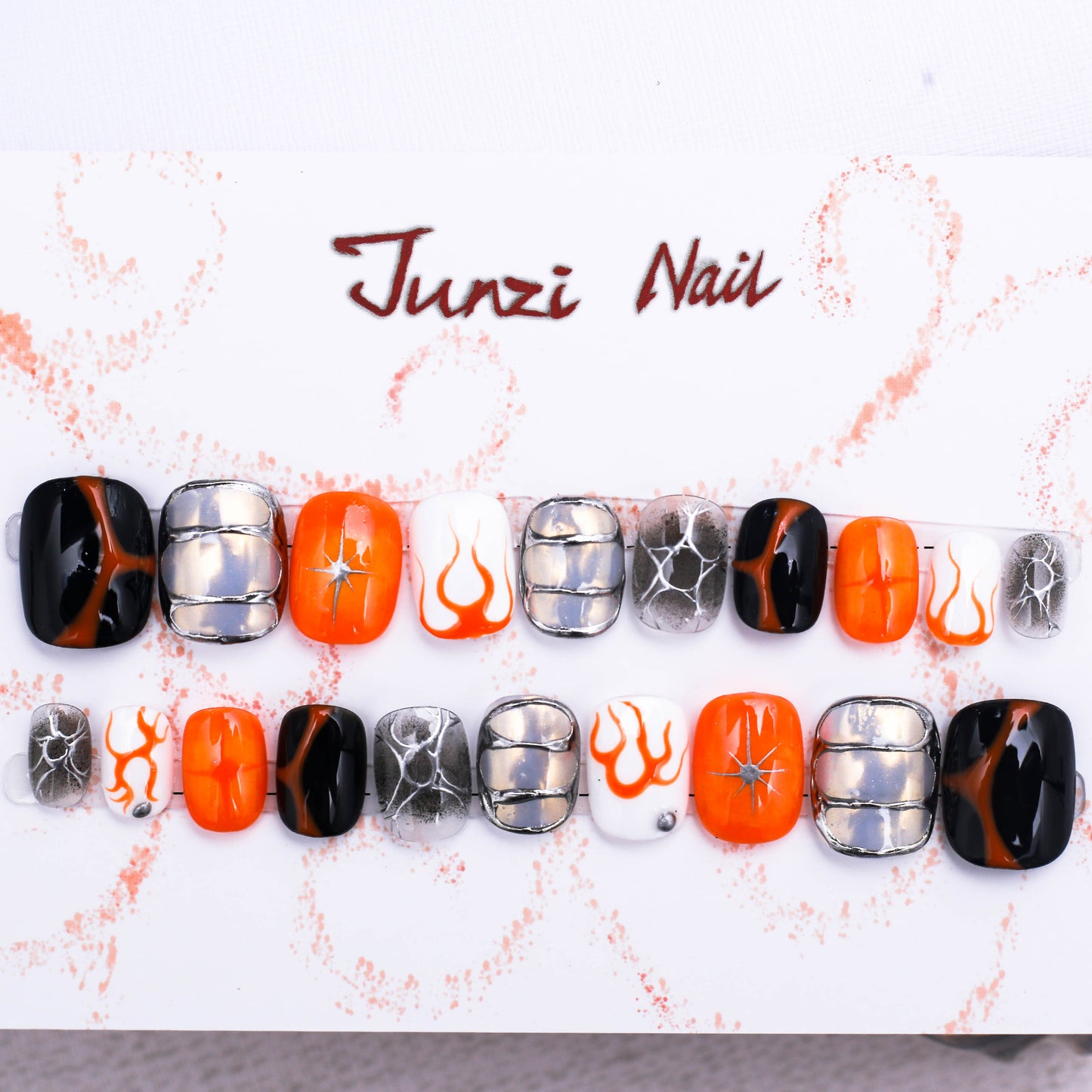 Eclipse Blaze Fusion Press On Nail