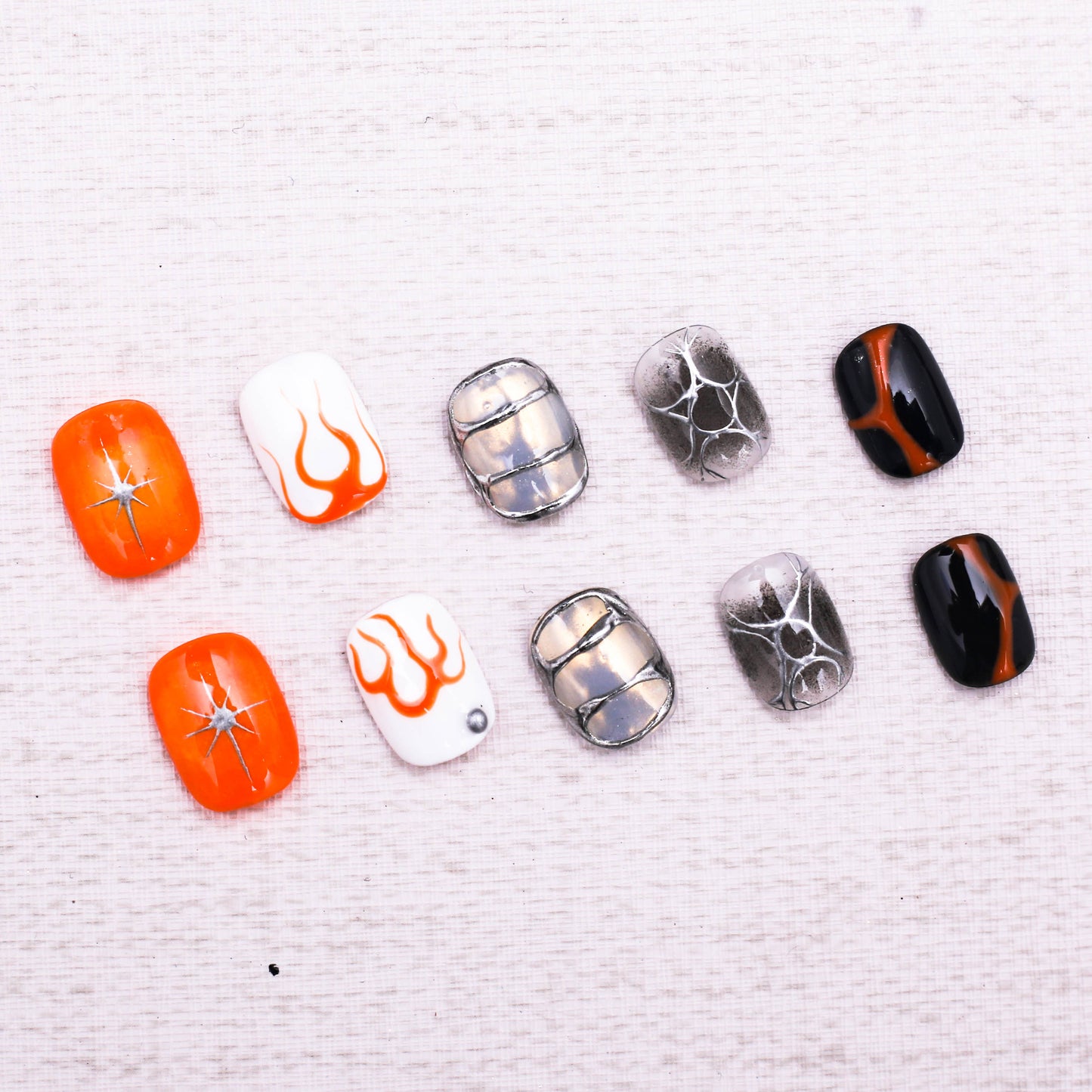 Eclipse Blaze Fusion Press On Nail
