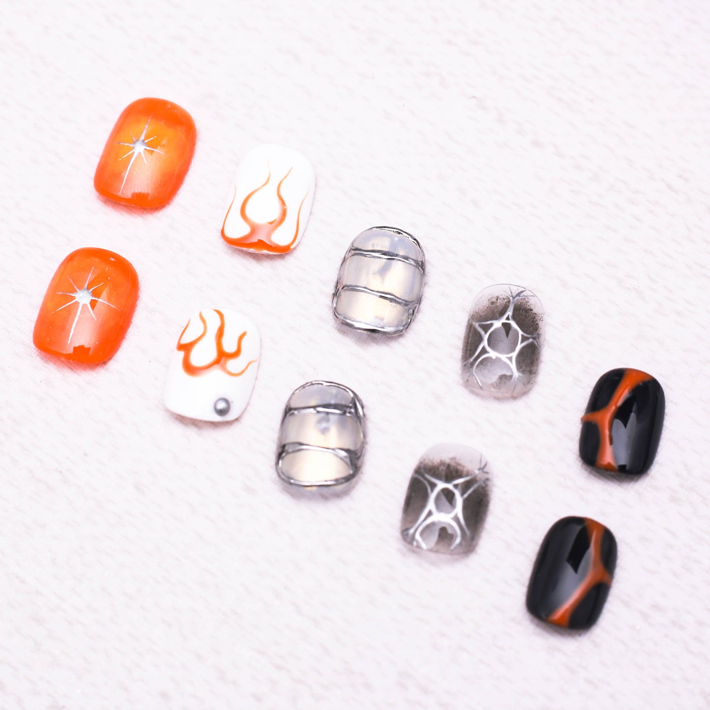 Eclipse Blaze Fusion Press On Nail