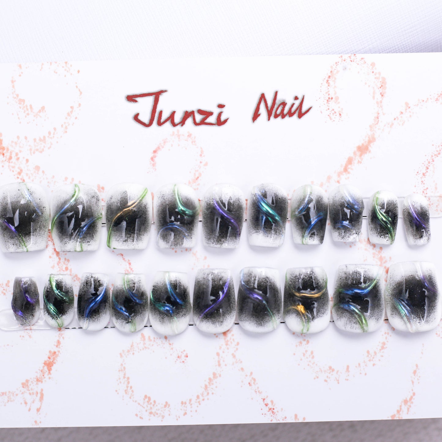 Galaxy Swirl Gradient Press On Nail