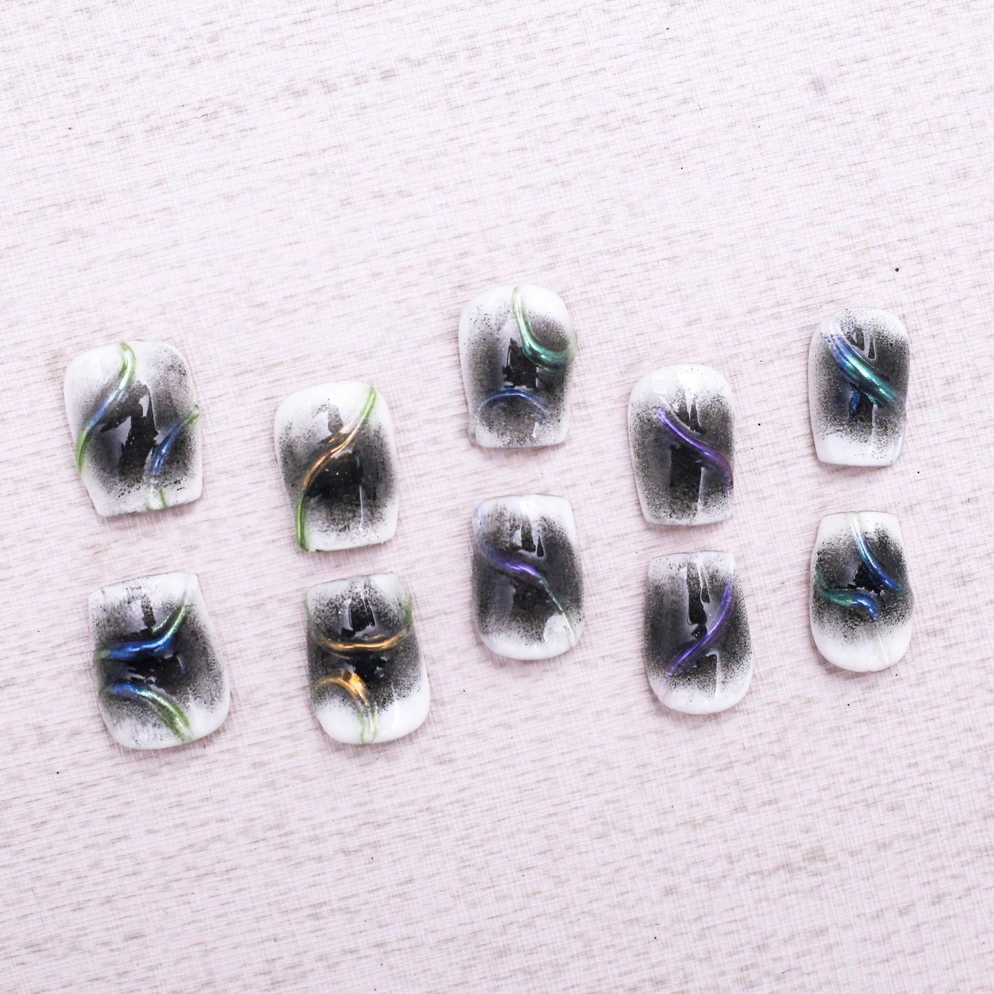 Galaxy Swirl Gradient Press On Nail