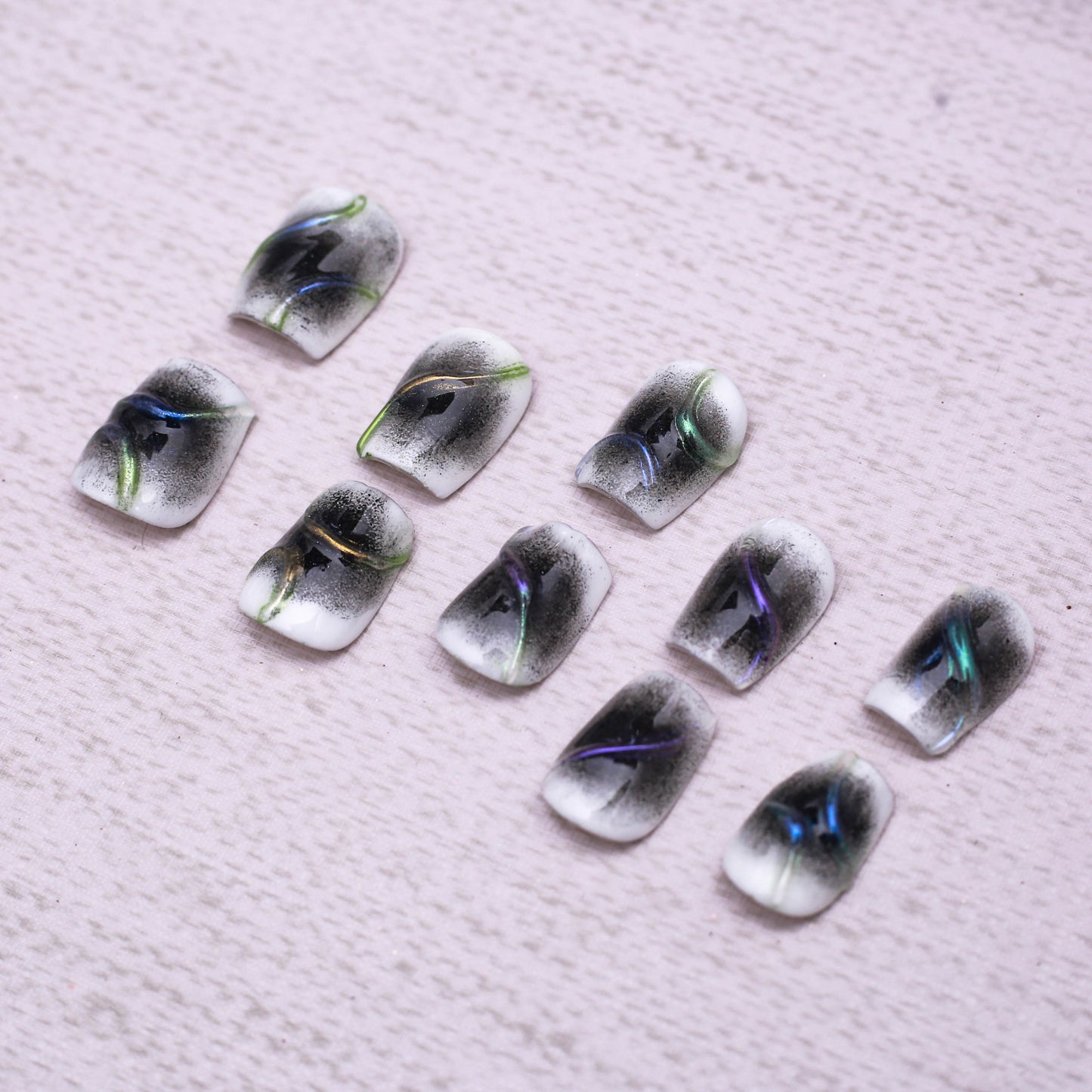 Galaxy Swirl Gradient Press On Nail