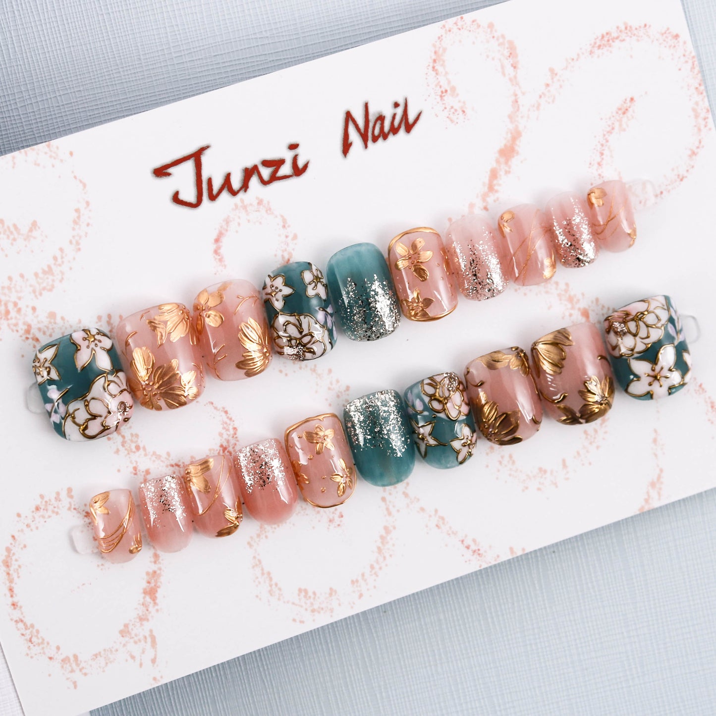 Floral Fantasy Medley Press On Nail