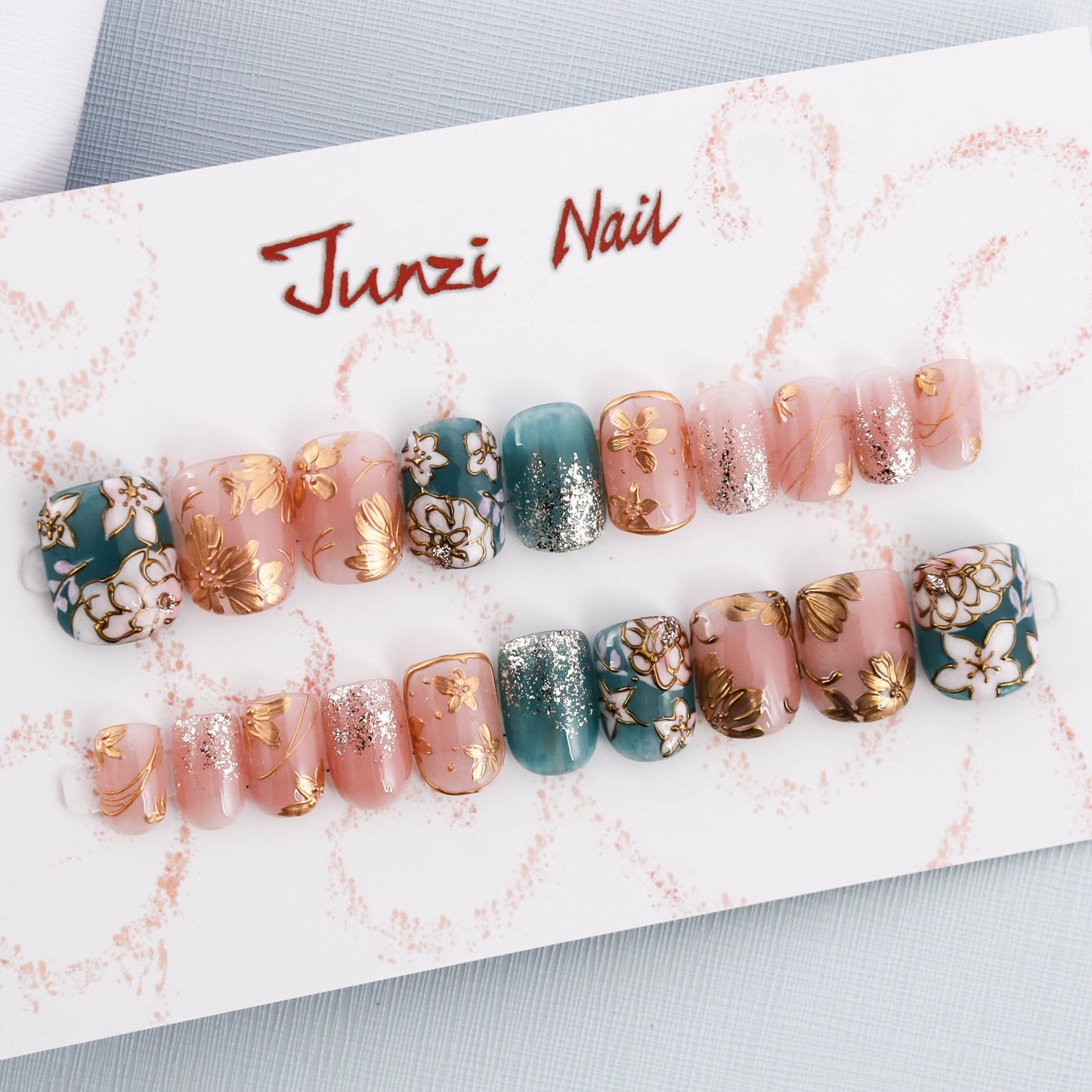 Floral Fantasy Medley Press On Nail