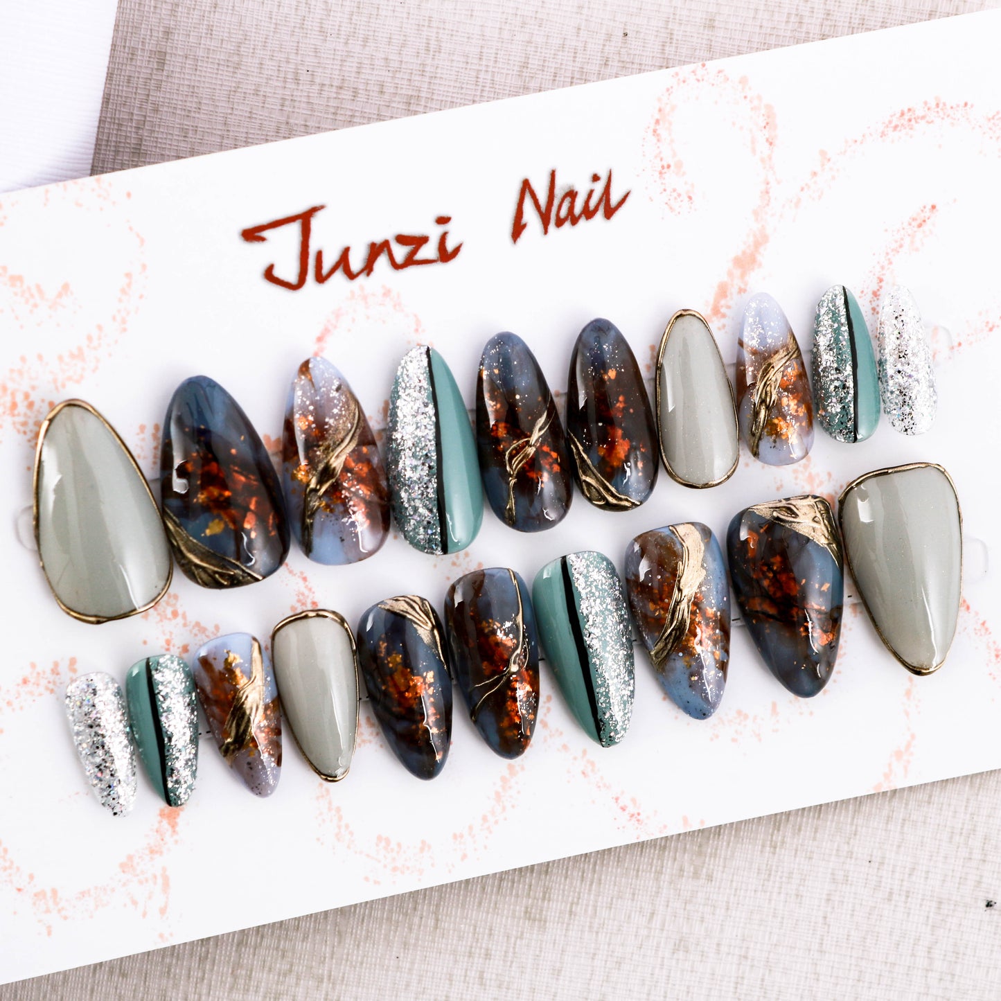 Earthen Grace Press On Nails