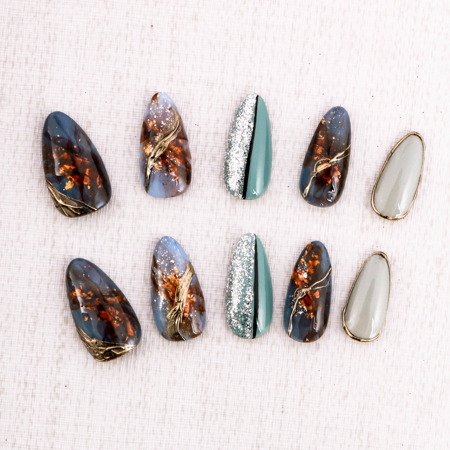 Earthen Grace Press On Nails