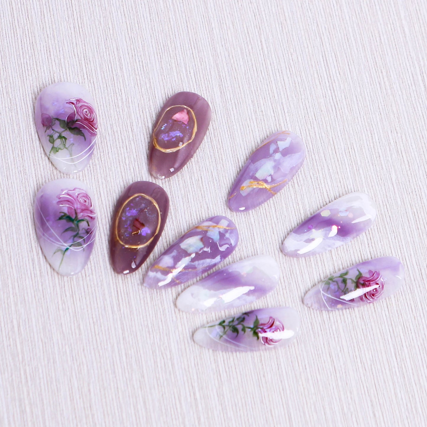 Amethyst Petal Dream Press On Nail
