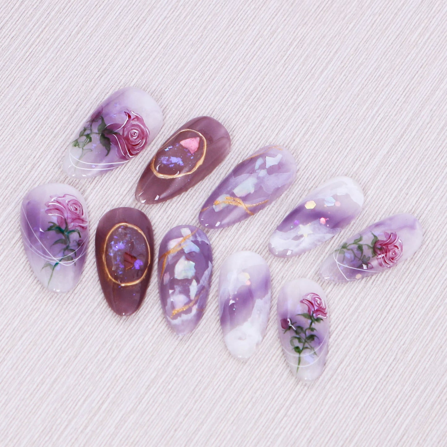 Amethyst Petal Dream Press On Nail