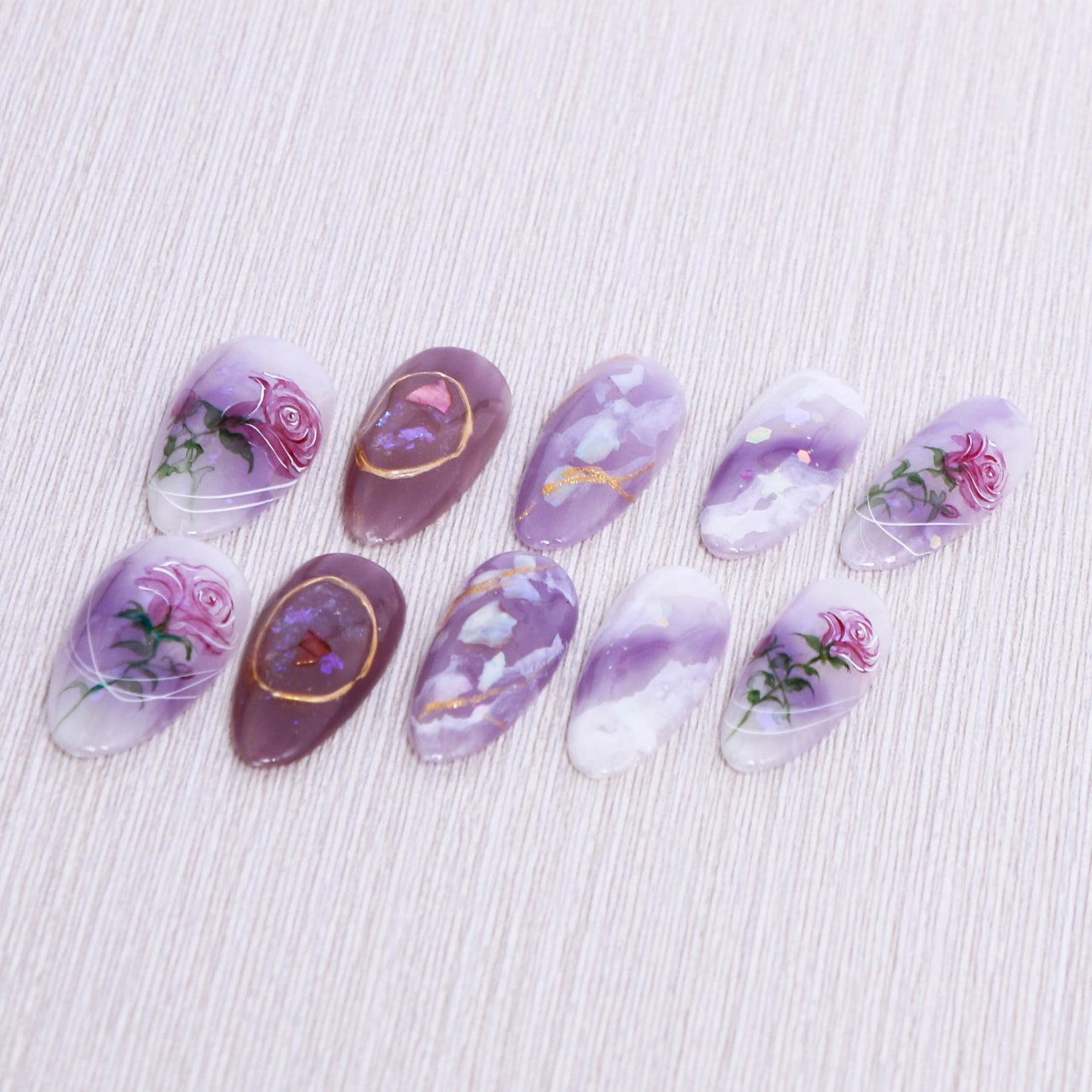 Amethyst Petal Dream Press On Nail