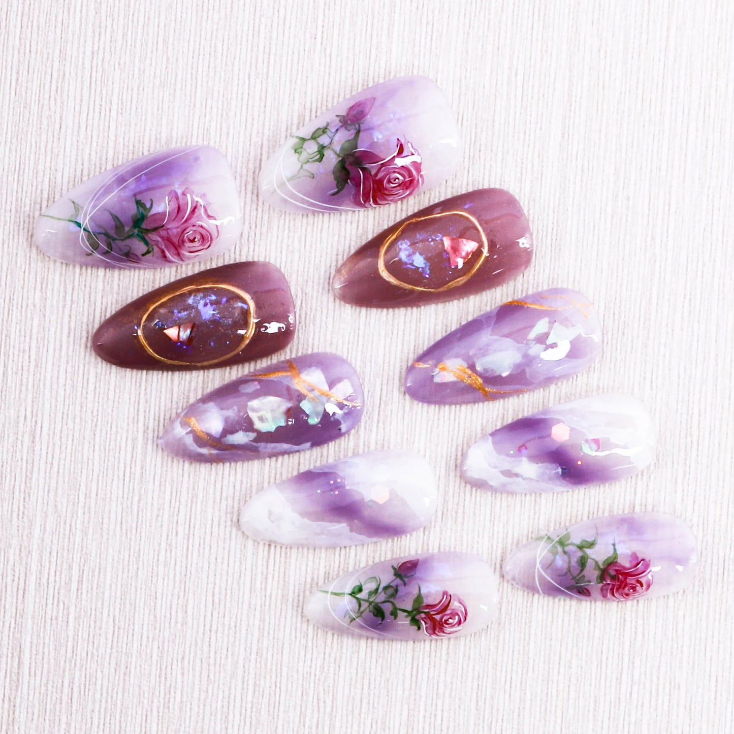 Amethyst Petal Dream Press On Nail