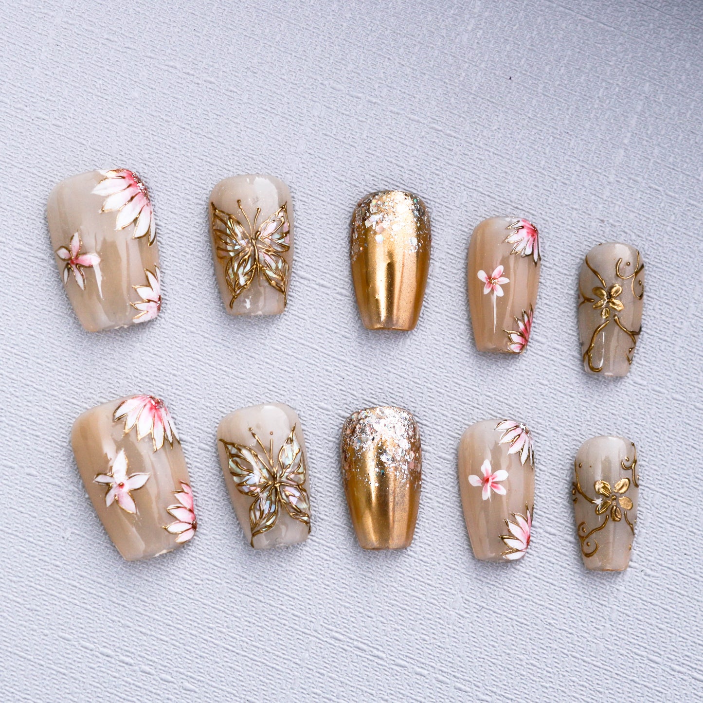 Butterfly Blossom Gala Press On Nail
