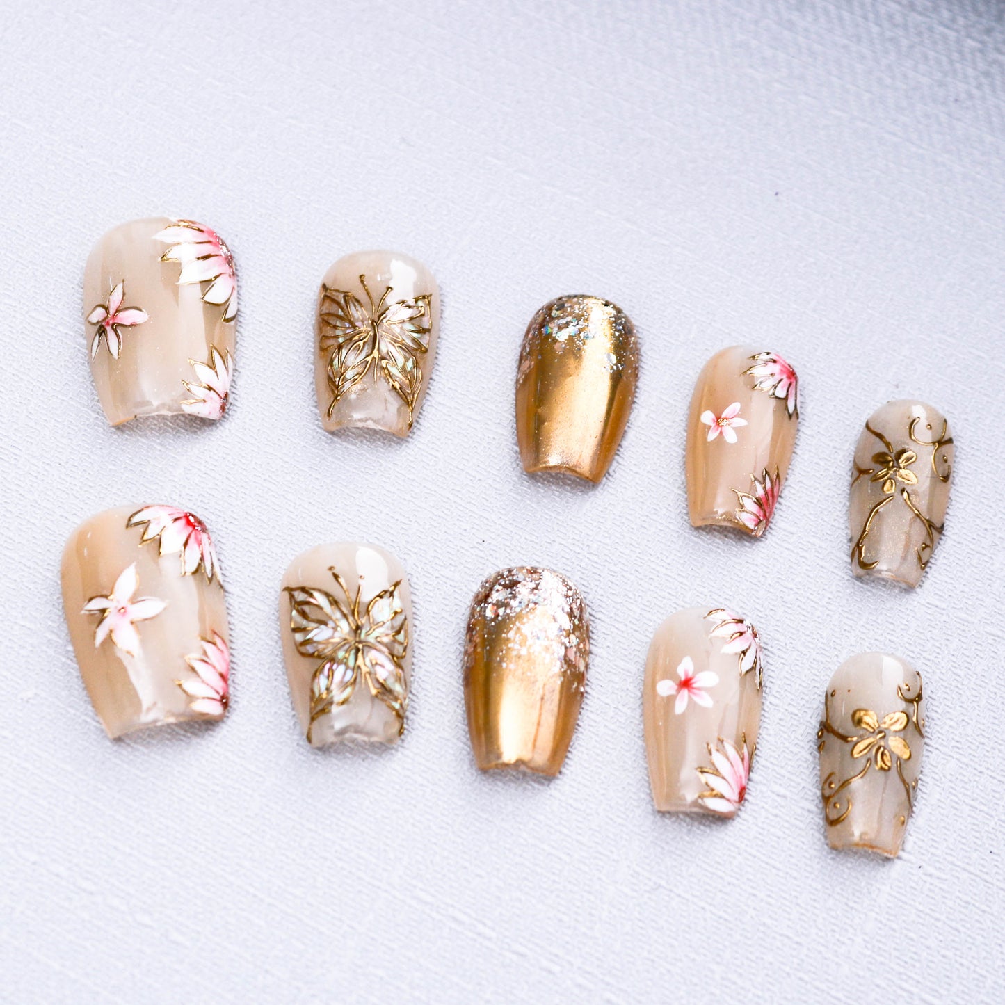 Butterfly Blossom Gala Press On Nail