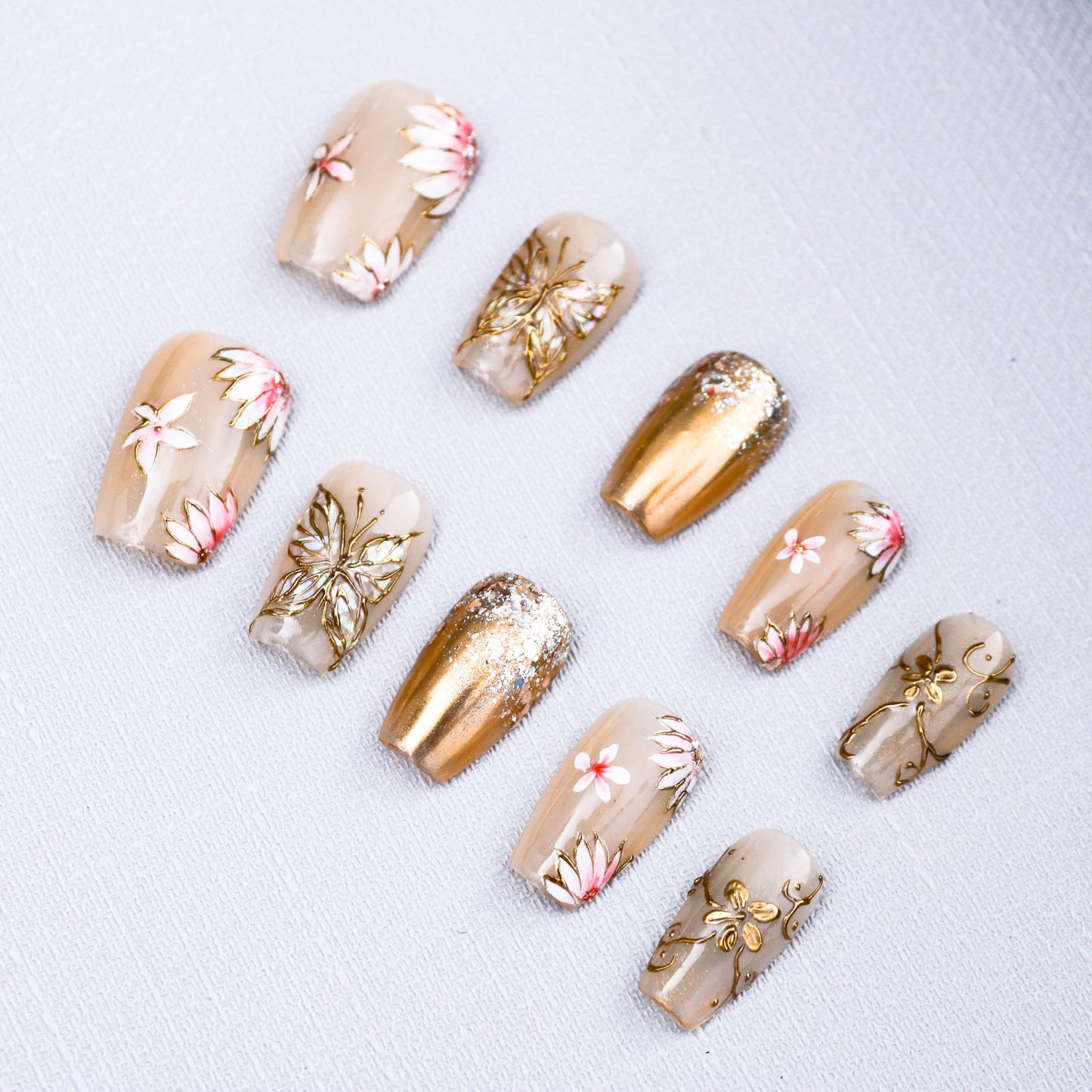 Butterfly Blossom Gala Press On Nail