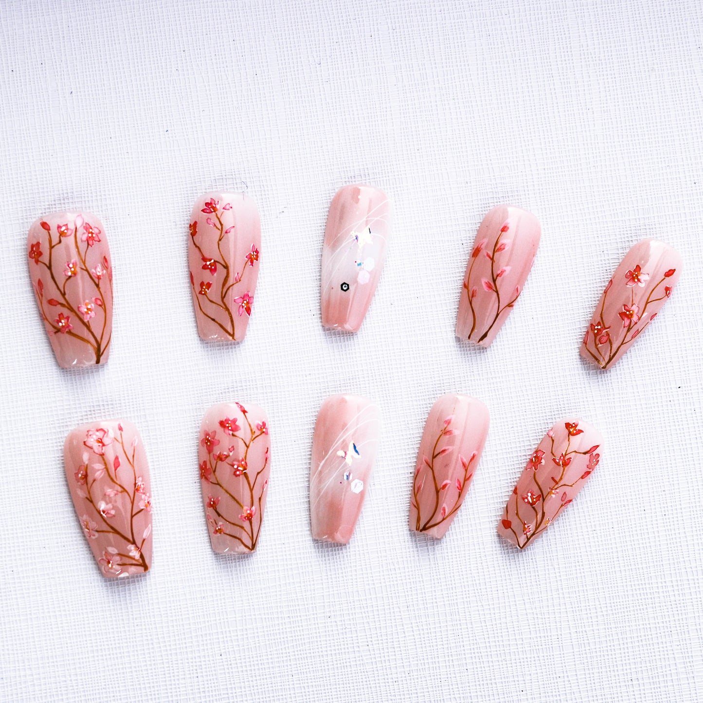 Cherry Blossom Whisper Press On Nail