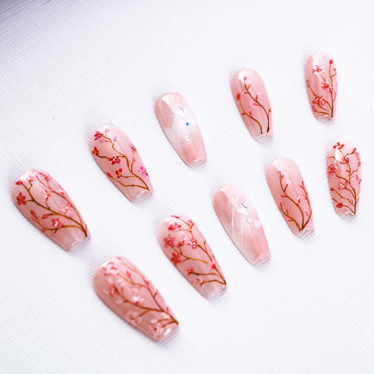 Cherry Blossom Whisper Press On Nail