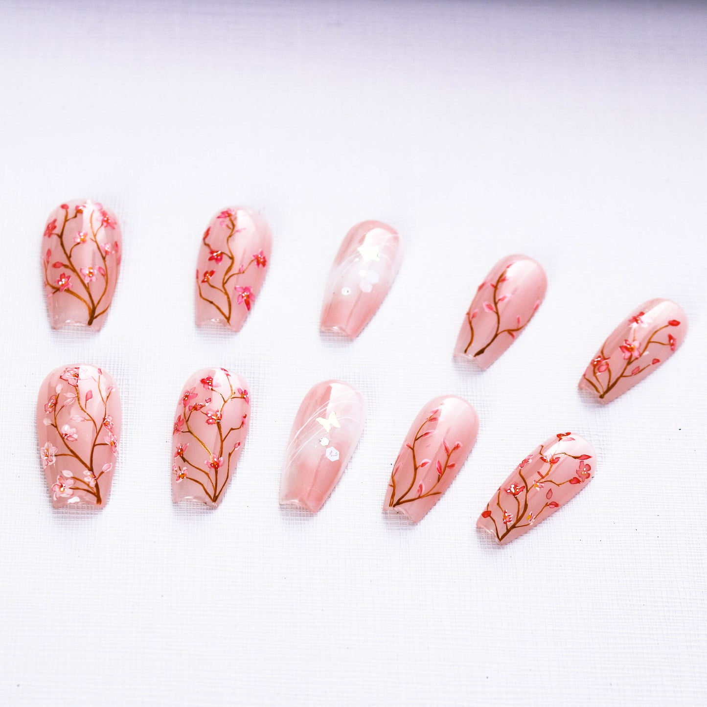 Cherry Blossom Whisper Press On Nail