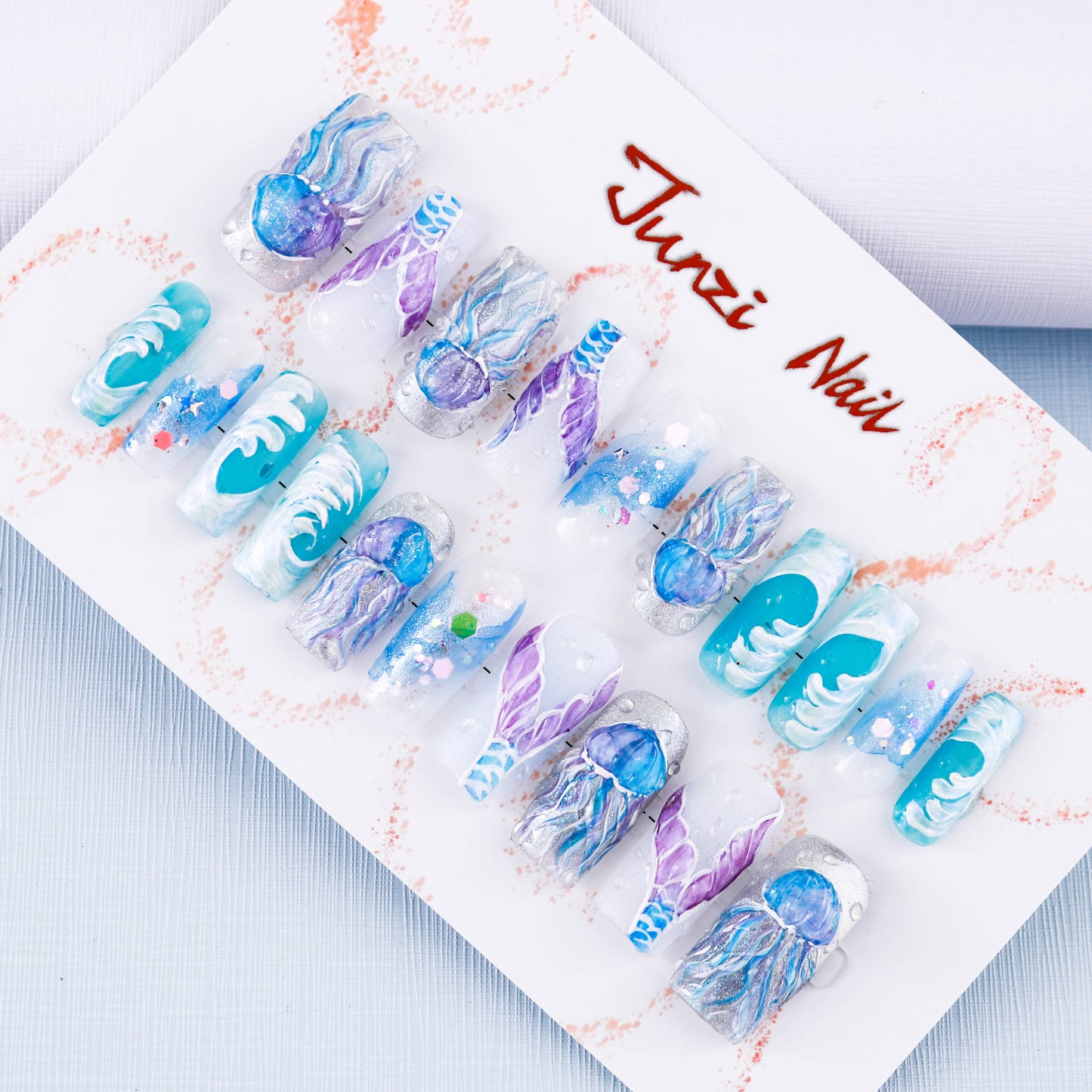 Oceanic Dreamscape Press On Nail