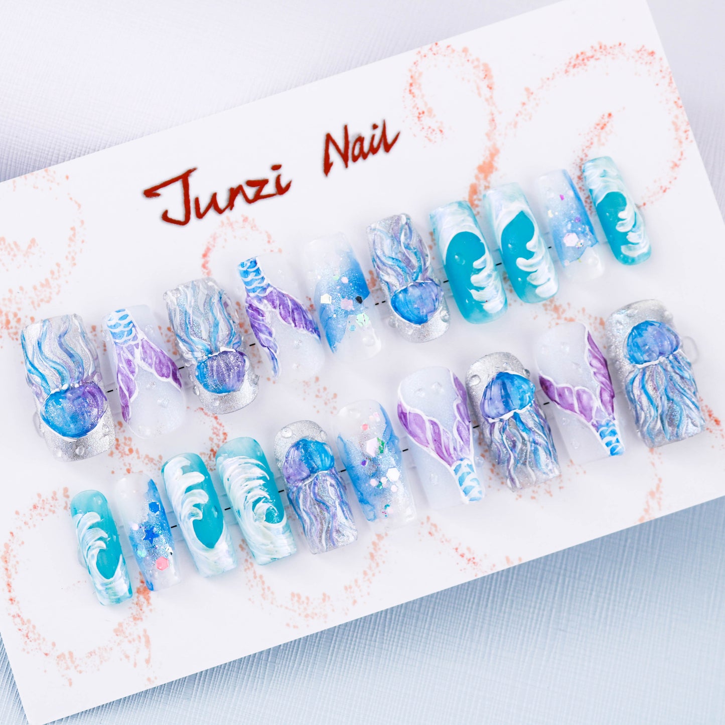 Oceanic Dreamscape Press On Nail