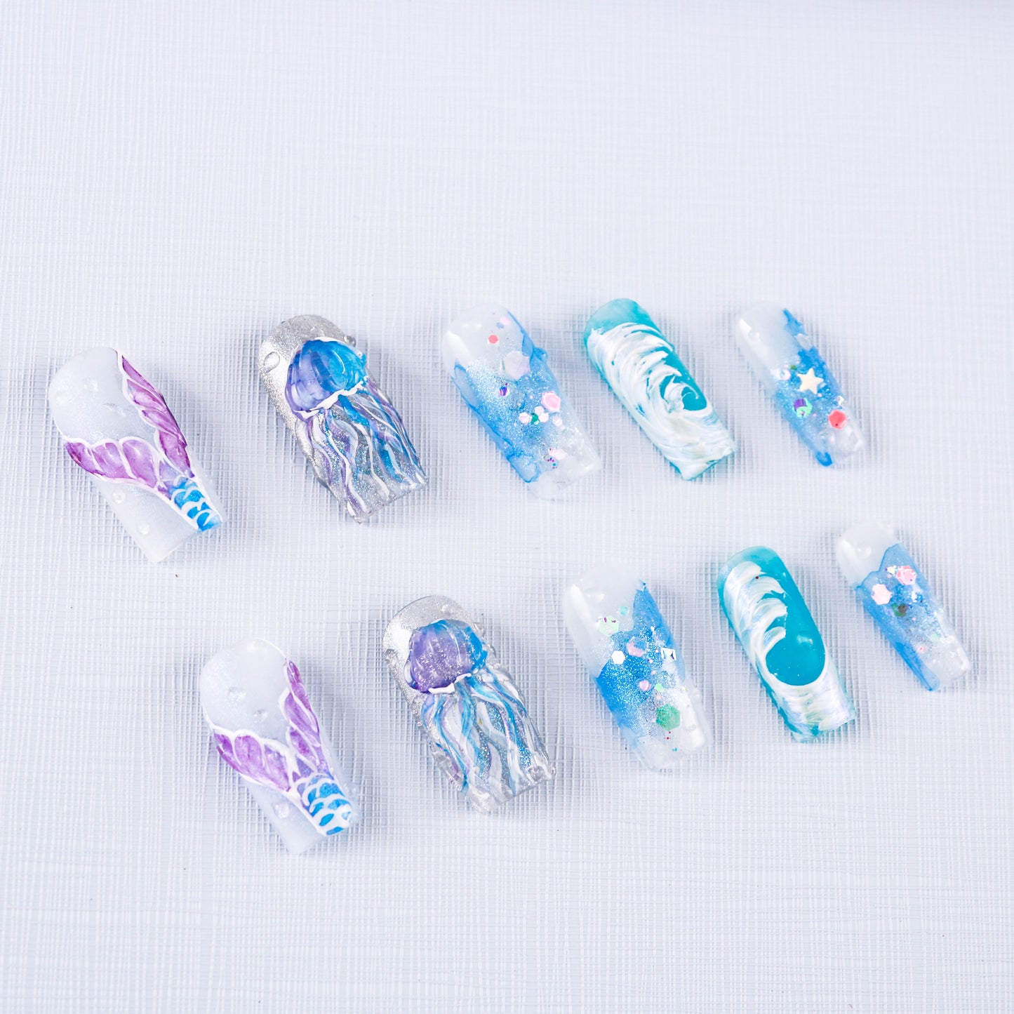 Oceanic Dreamscape Press On Nail
