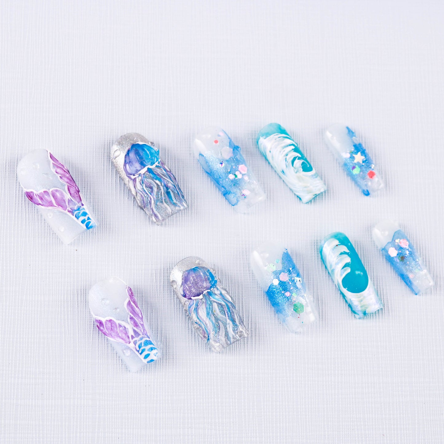 Oceanic Dreamscape Press On Nail