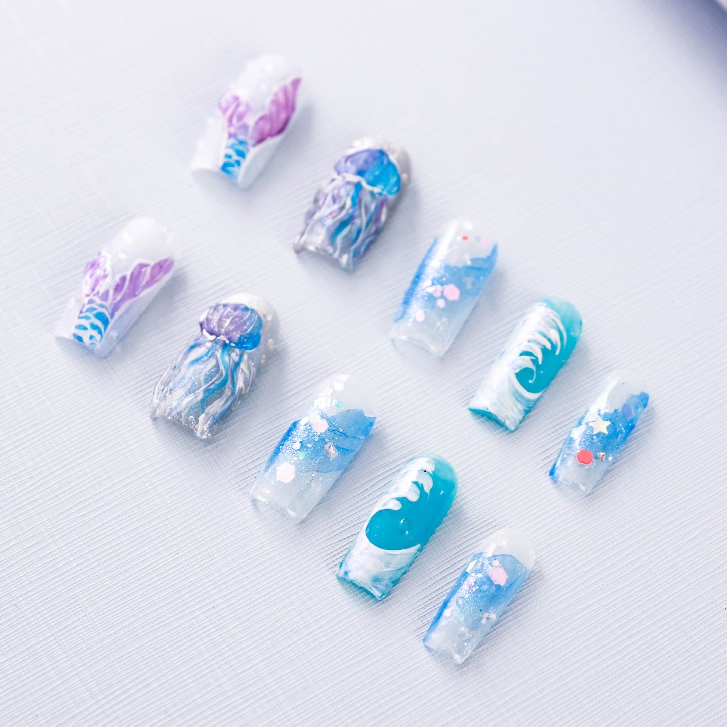 Oceanic Dreamscape Press On Nail