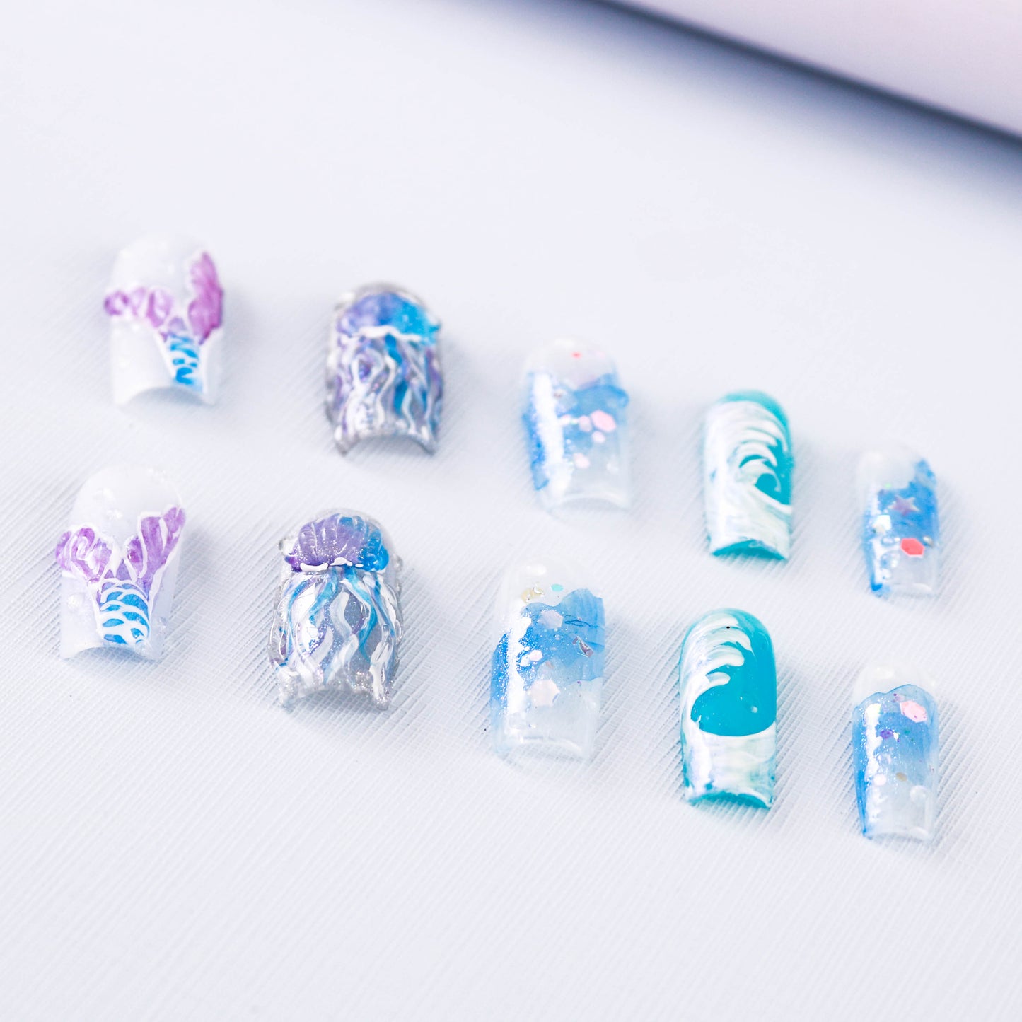 Oceanic Dreamscape Press On Nail